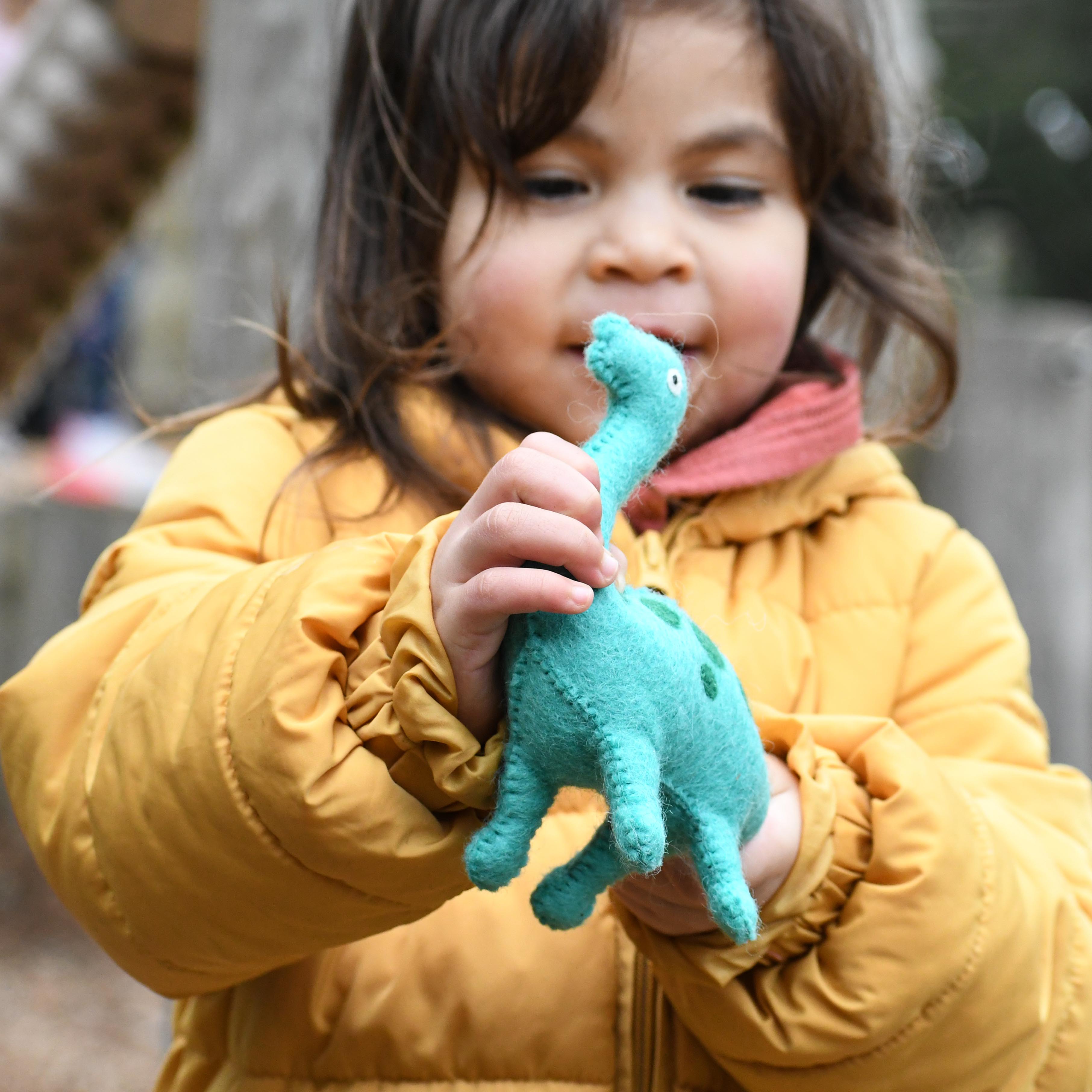 Felt Brachiosaurus Dinosaur Toy - Tara Treasures