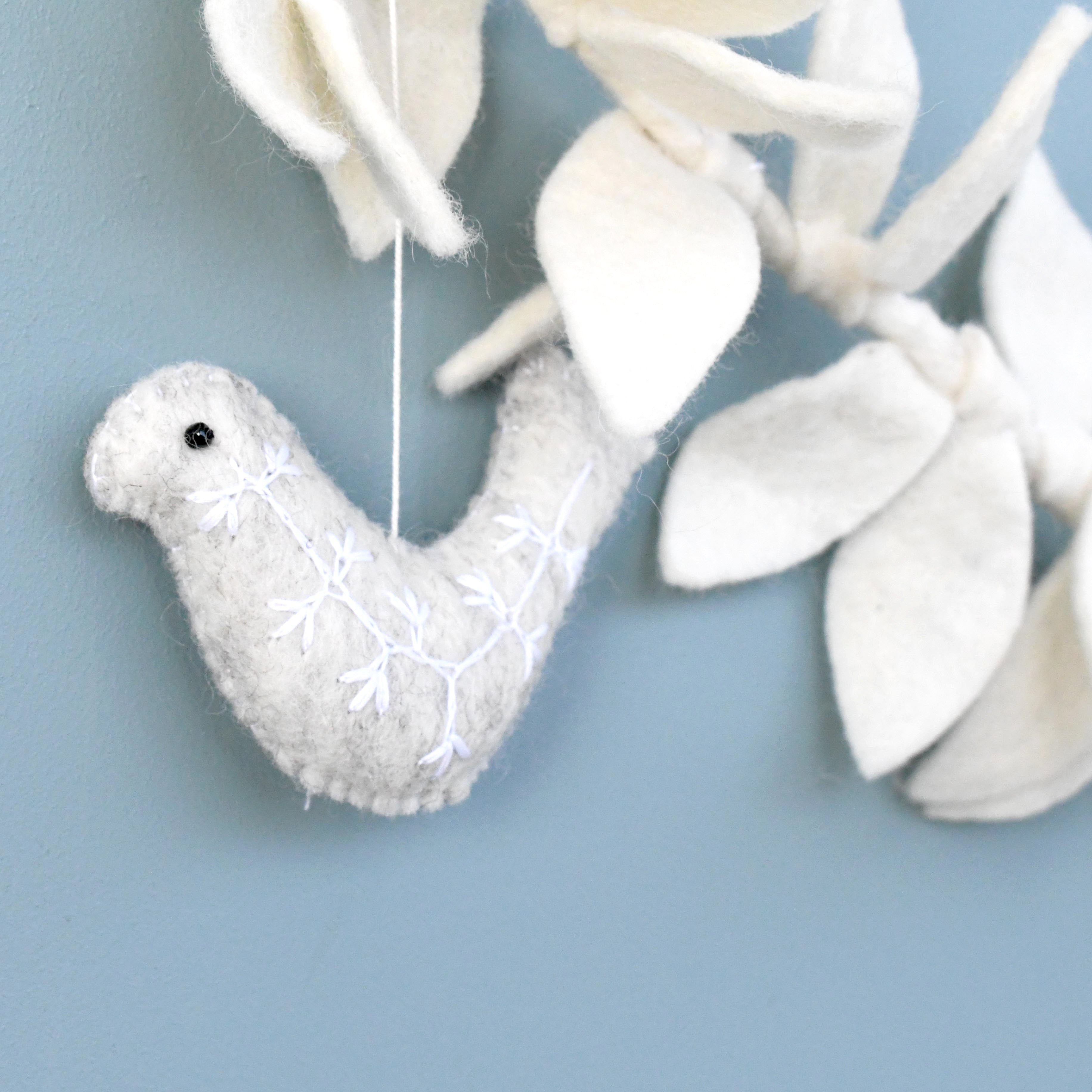 Doves and Leaves Garland - Tara Treasures