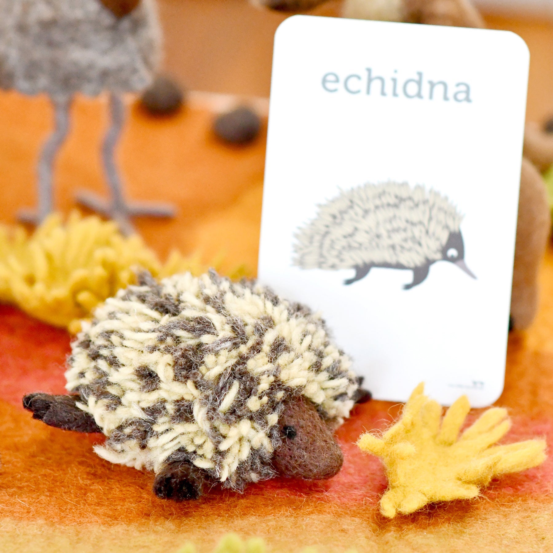 Felt Echidna Toy (Australian Animal) - Tara Treasures