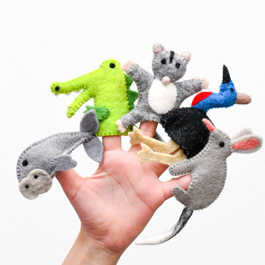 Australian Animals C, Finger Puppet Set - Tara Treasures