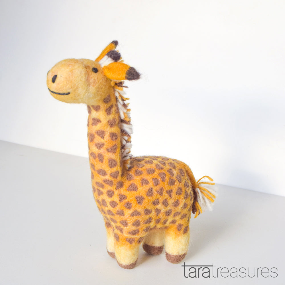 Felt Giraffe Toy - Big - Tara Treasures