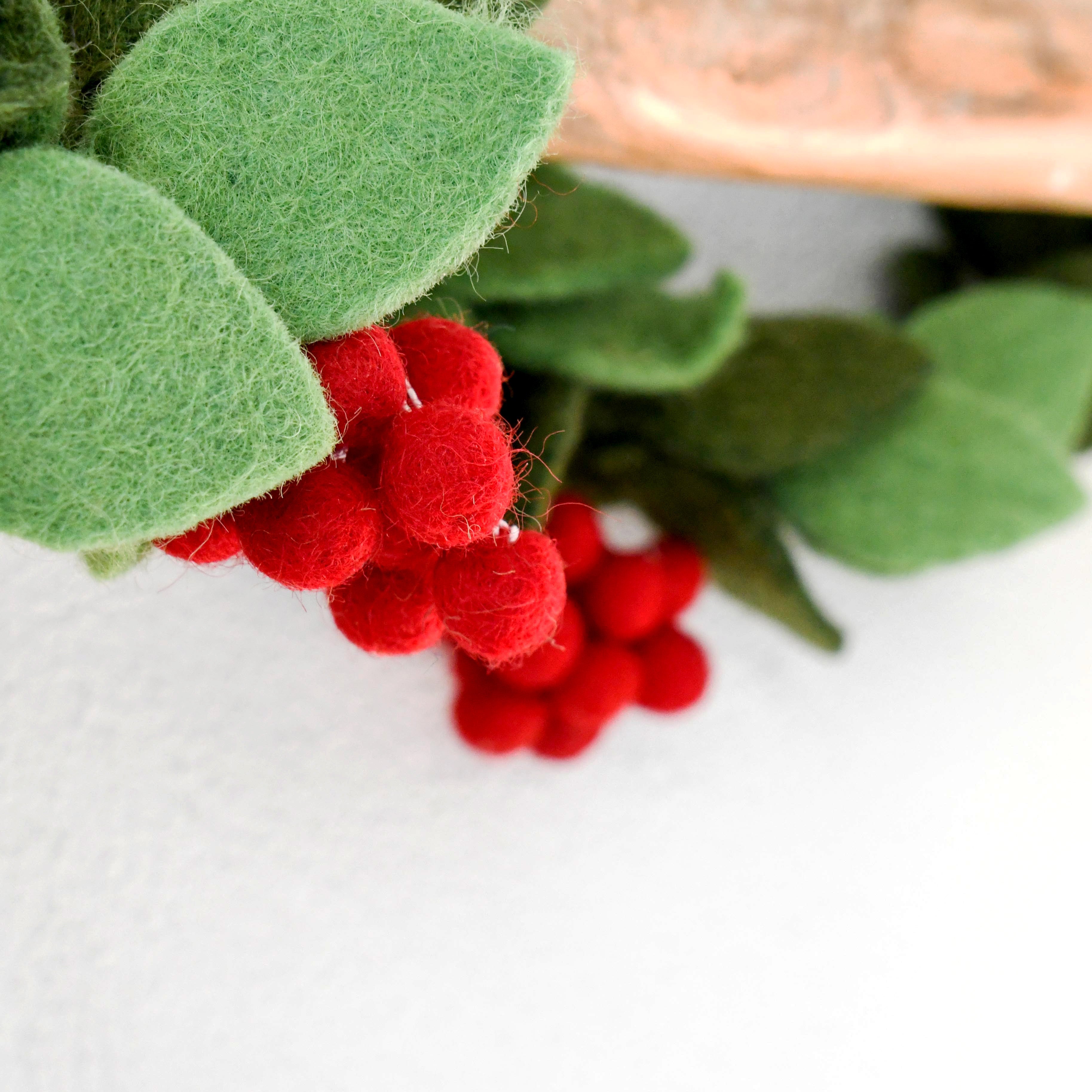 Holly Christmas Garland - Tara Treasures