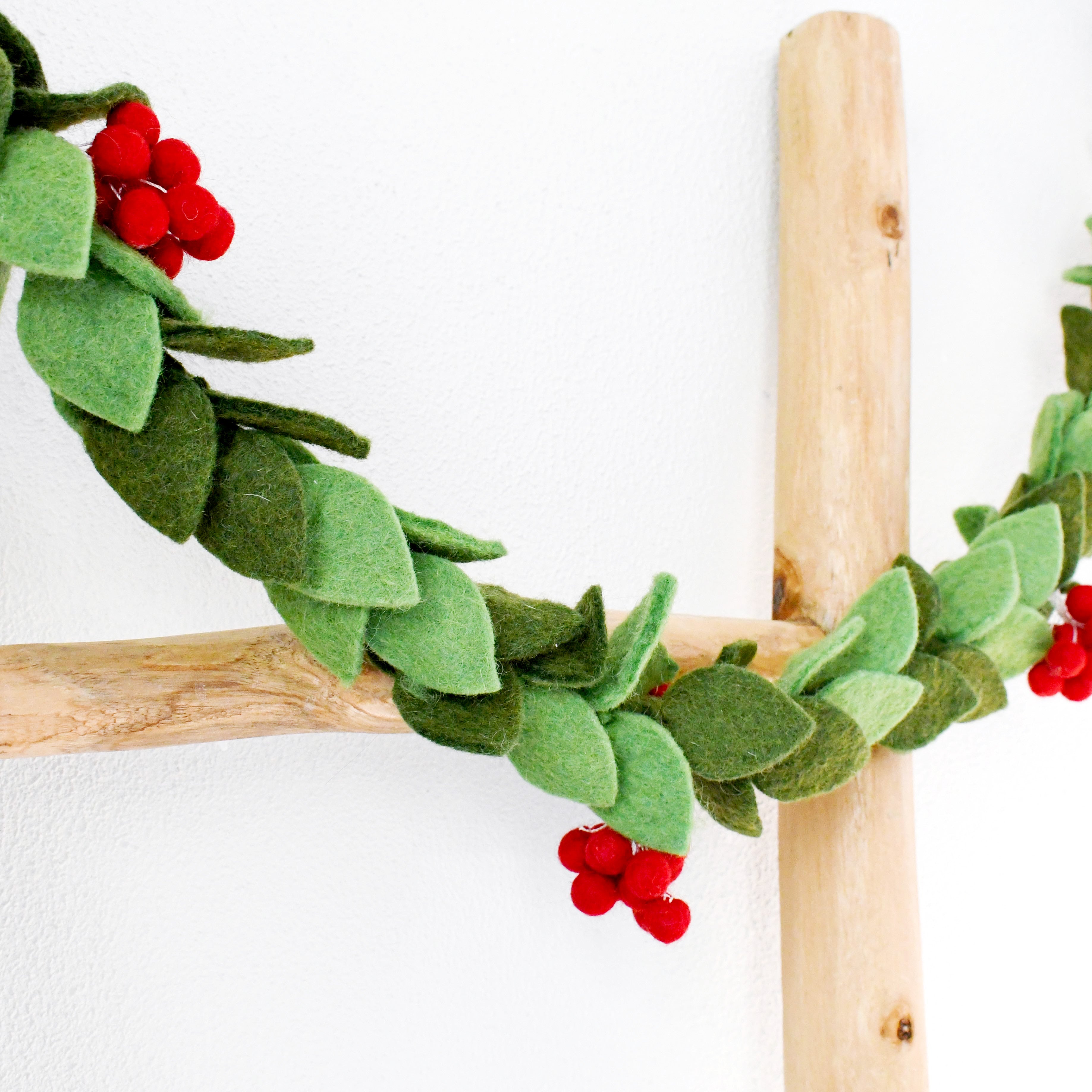 Holly Christmas Garland - Tara Treasures