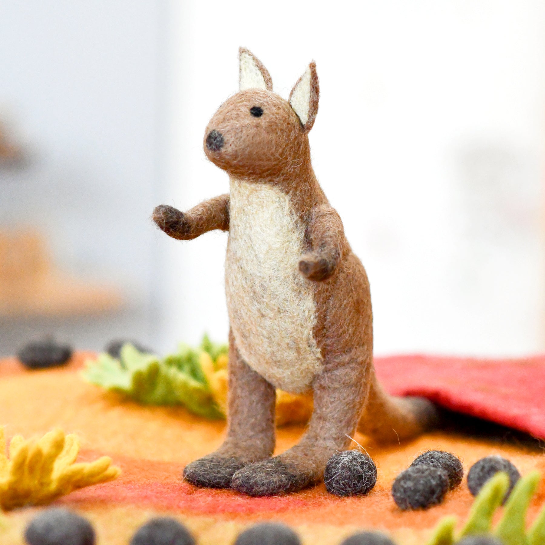 Felt Kangaroo Toy (Australian Animal) - Tara Treasures