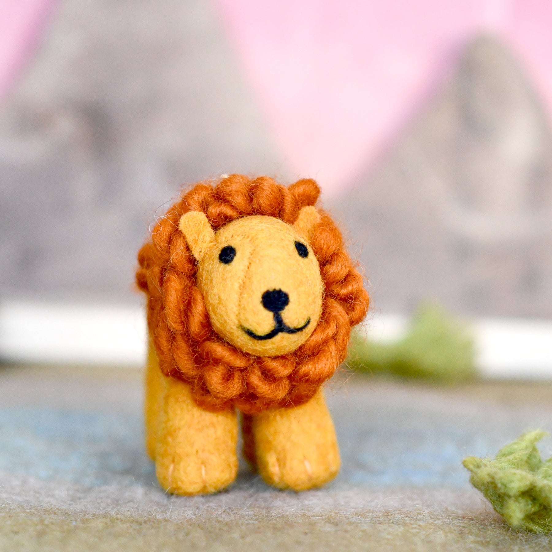 Felt Safari Lion Toy - Tara Treasures