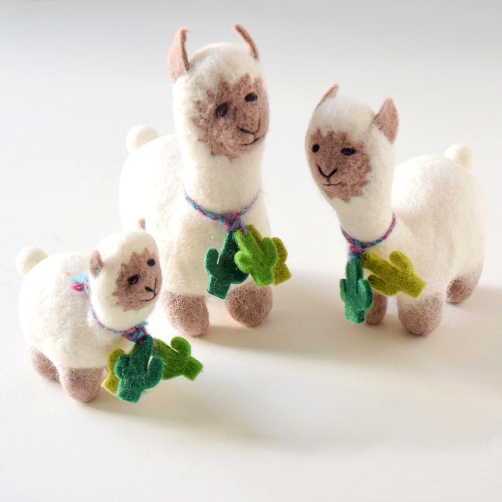 Felt Llama Toy - Medium - Tara Treasures