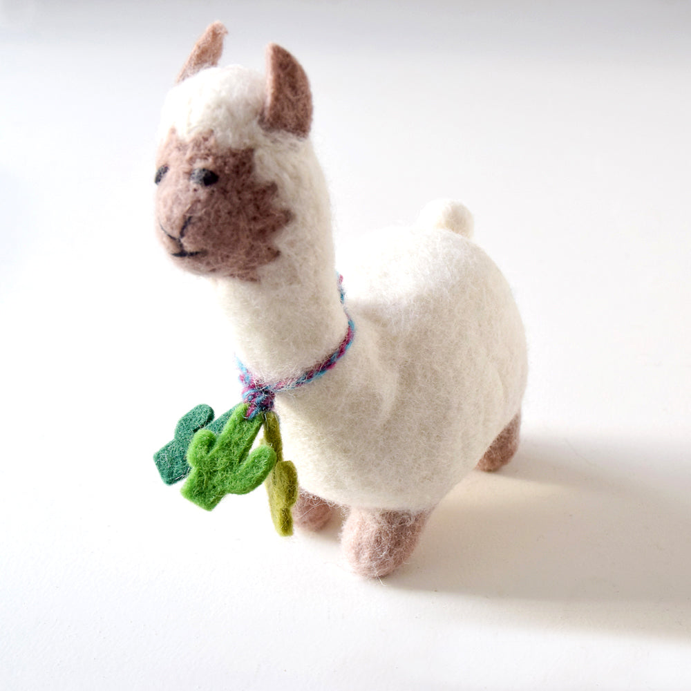 Felt Llama Toy - Big - Tara Treasures