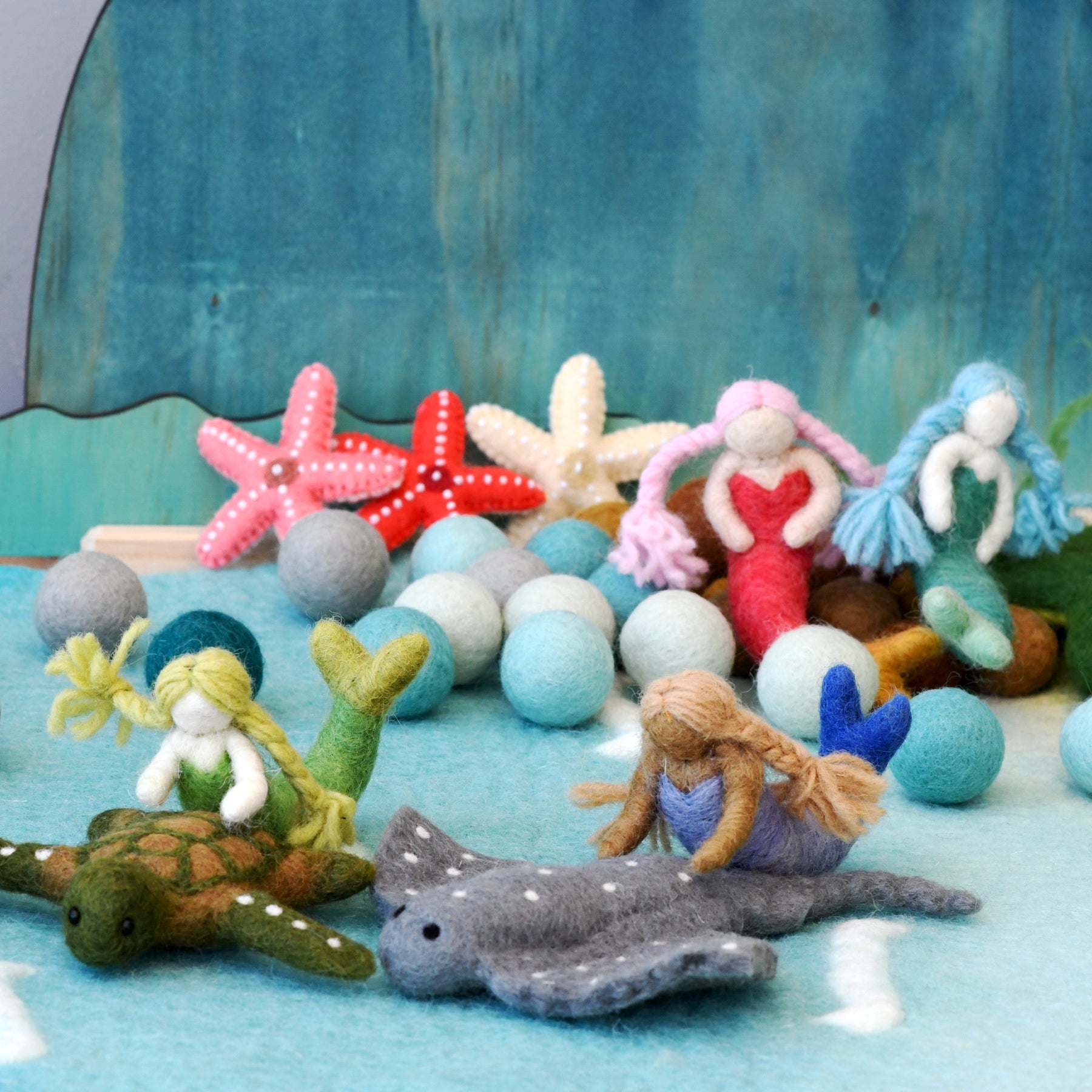 Felt Waldorf Mermaid - Sandy Hair - Tara Treasures