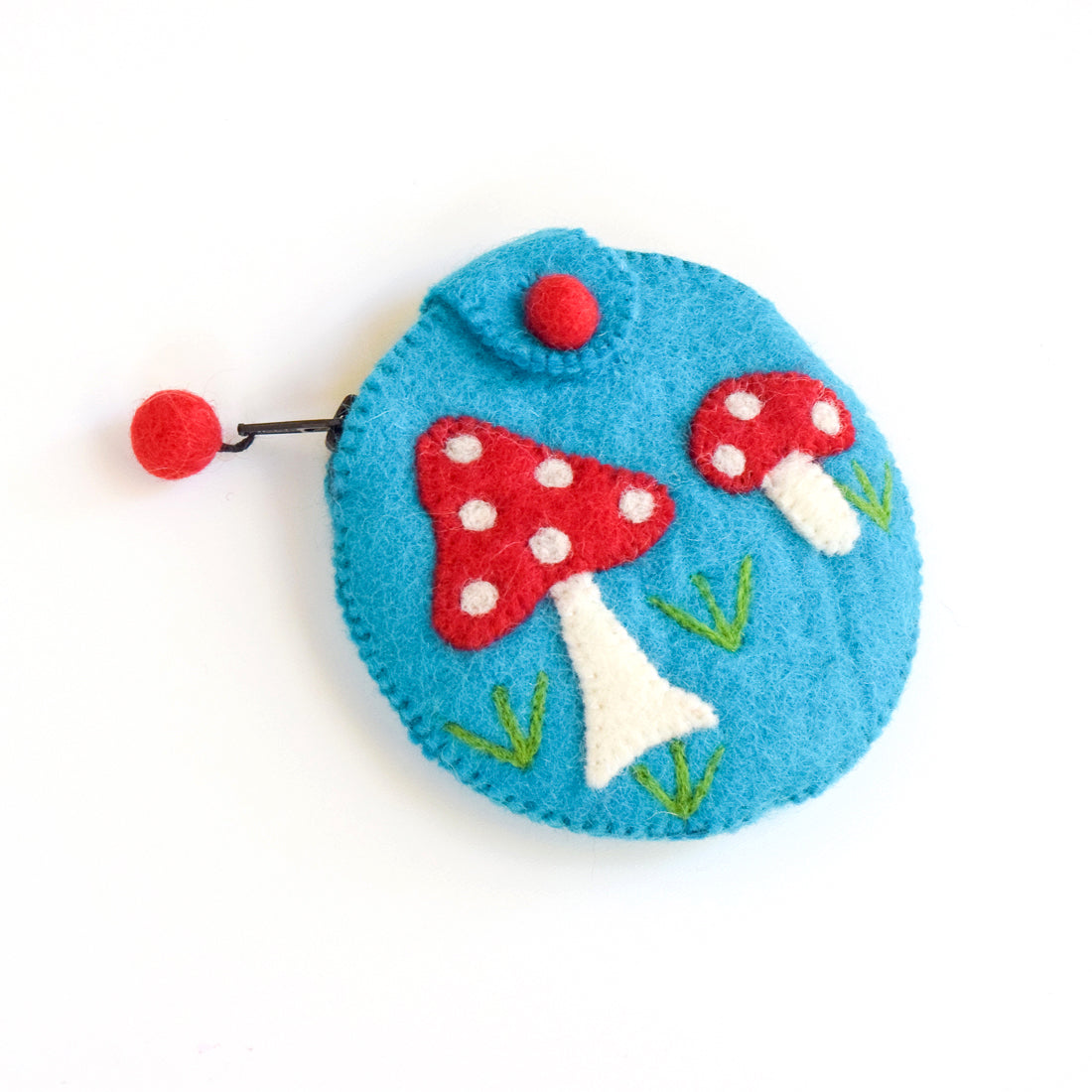 Purse - Mushroom (Cyan) - Tara Treasures