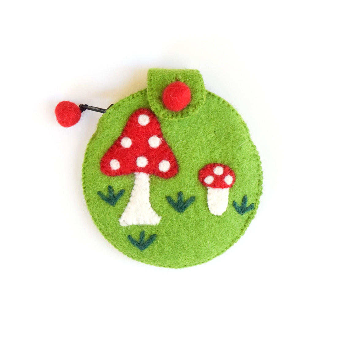 Purse - Mushroom (Green) - Tara Treasures