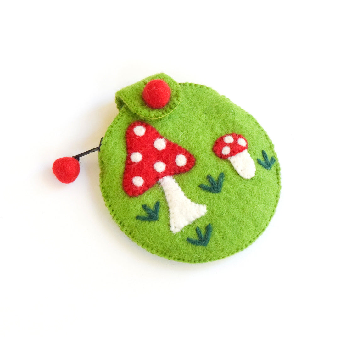 Purse - Mushroom (Green) - Tara Treasures