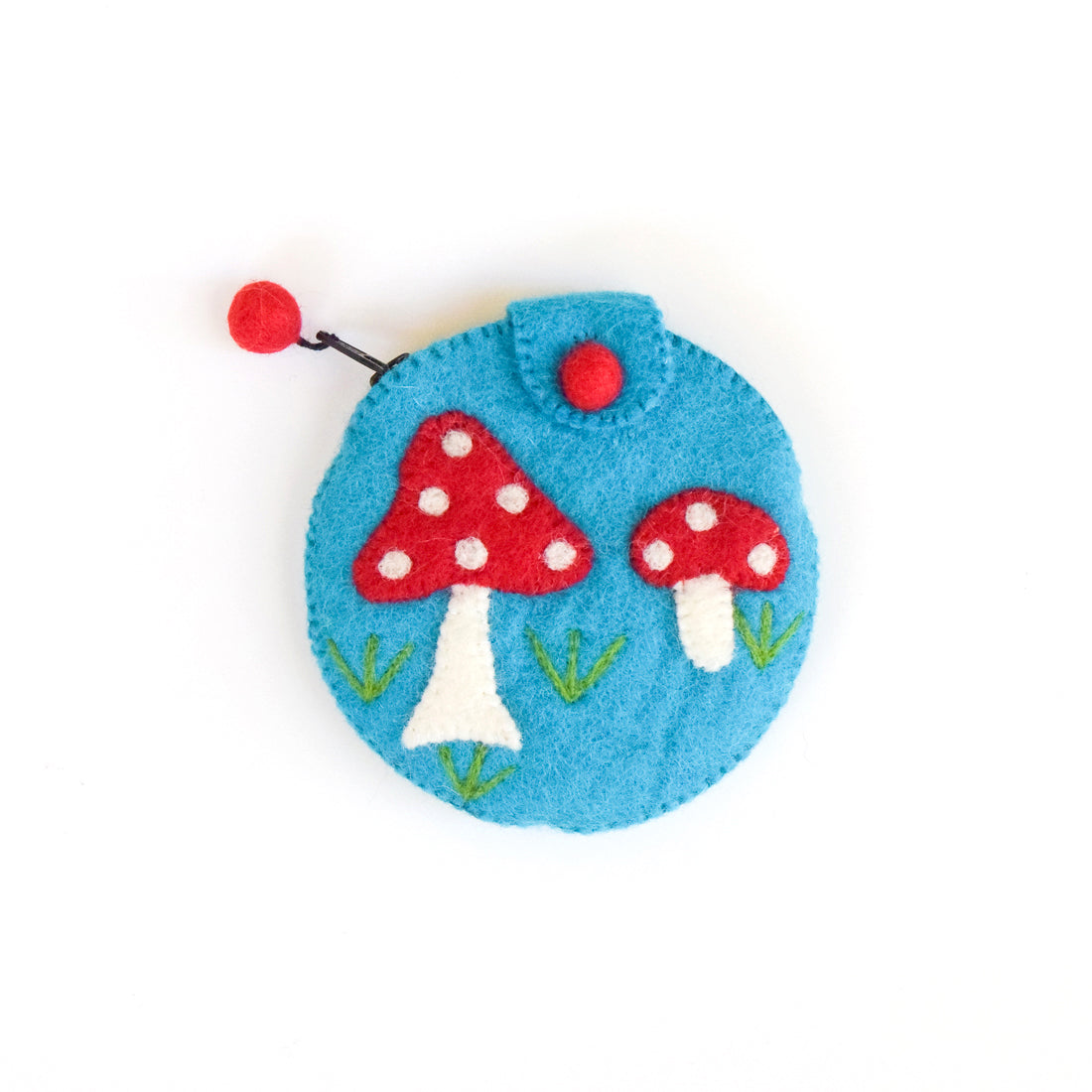 Purse - Mushroom (Cyan) - Tara Treasures