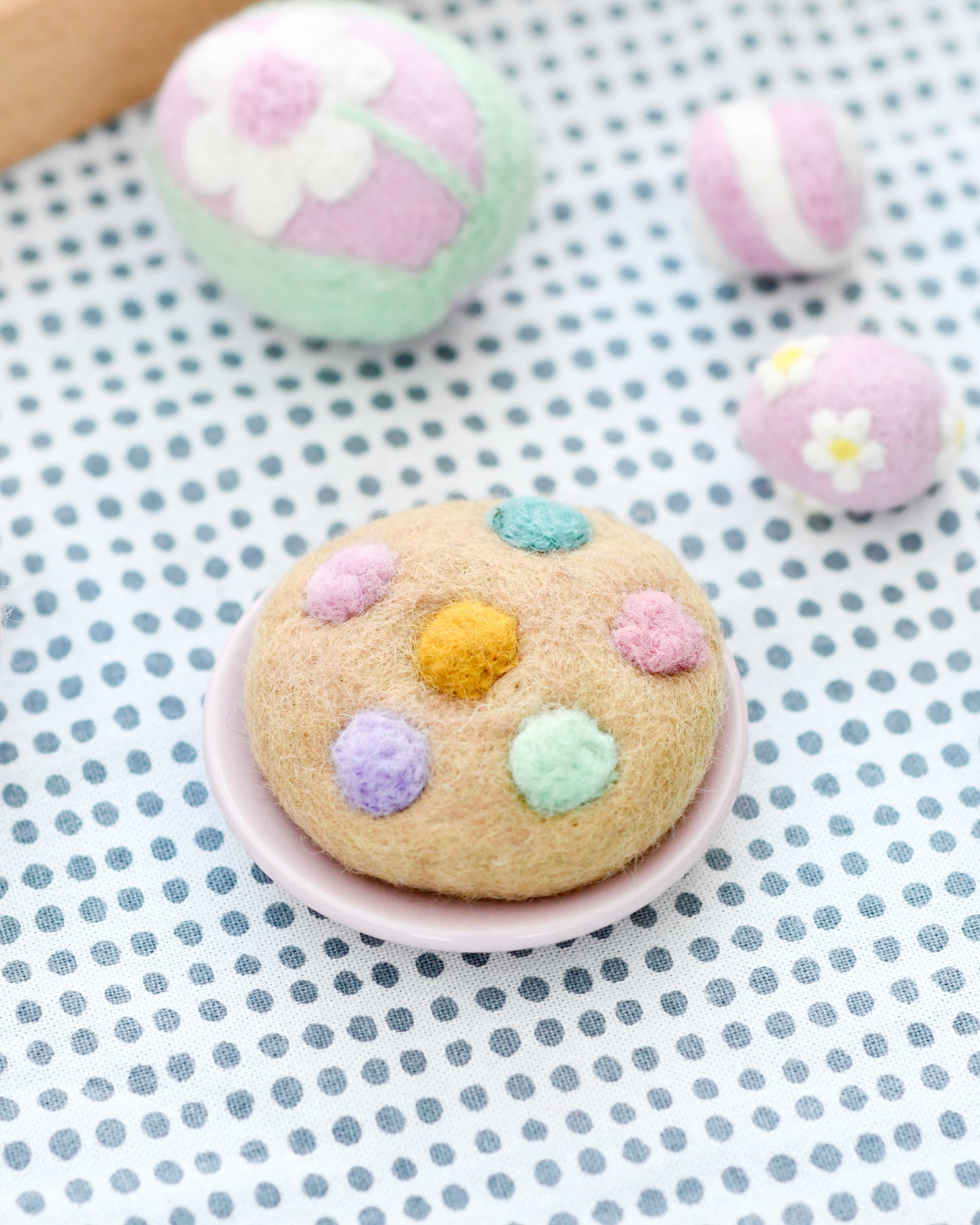 Felt Soft M&M Pastel Cookie - Tara Treasures