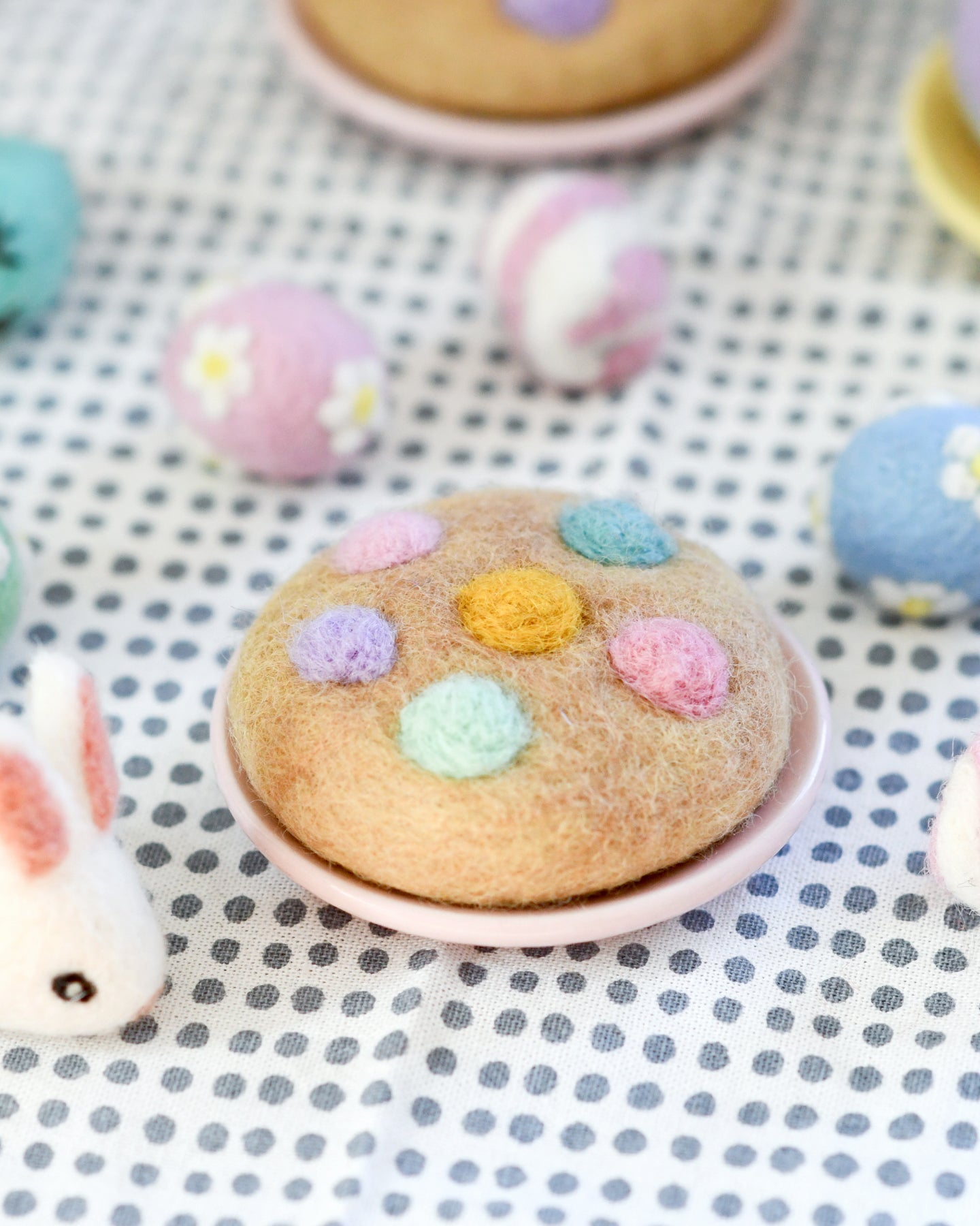 Felt Soft M&M Pastel Cookie - Tara Treasures