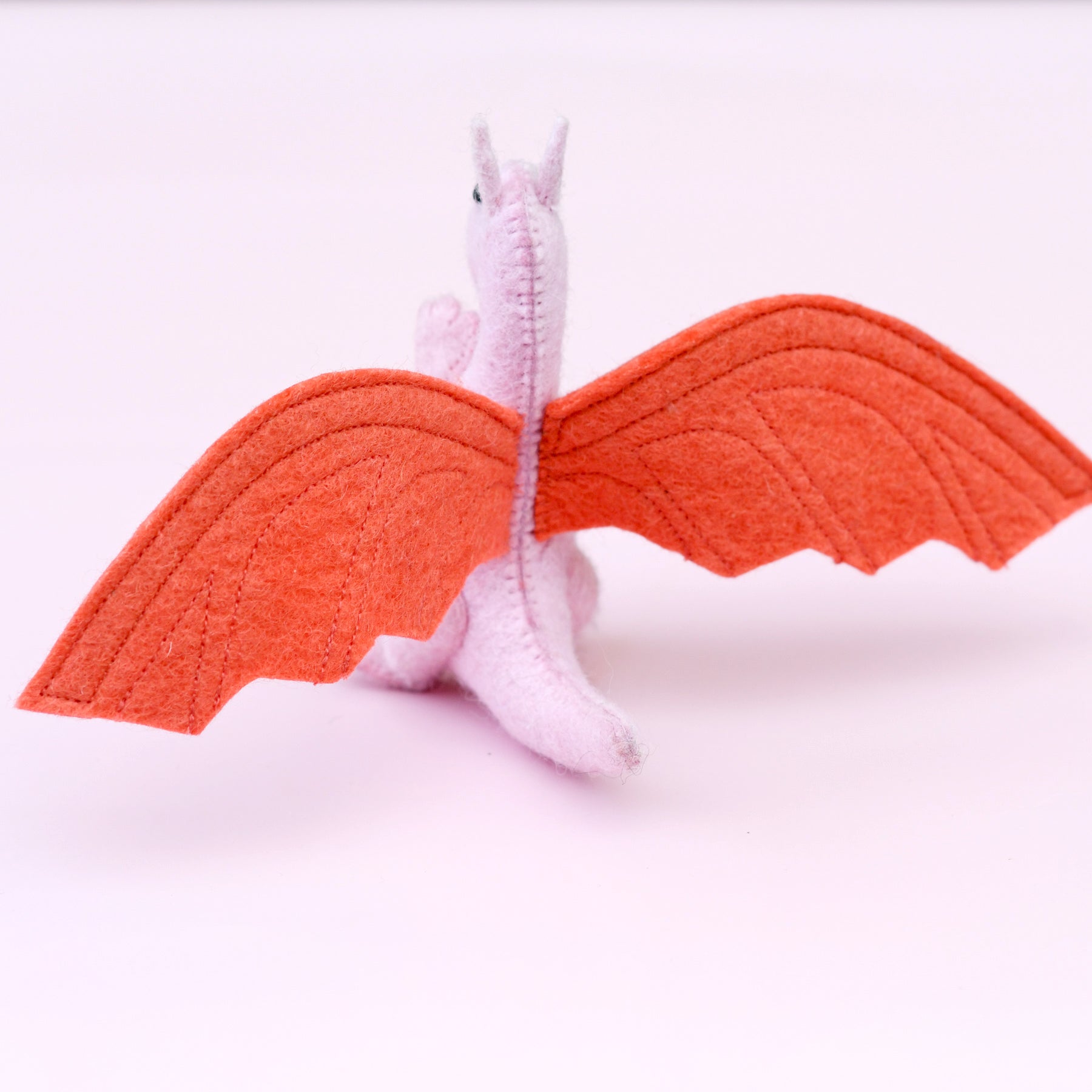 Felt Dragon Toy - Pink - Tara Treasures