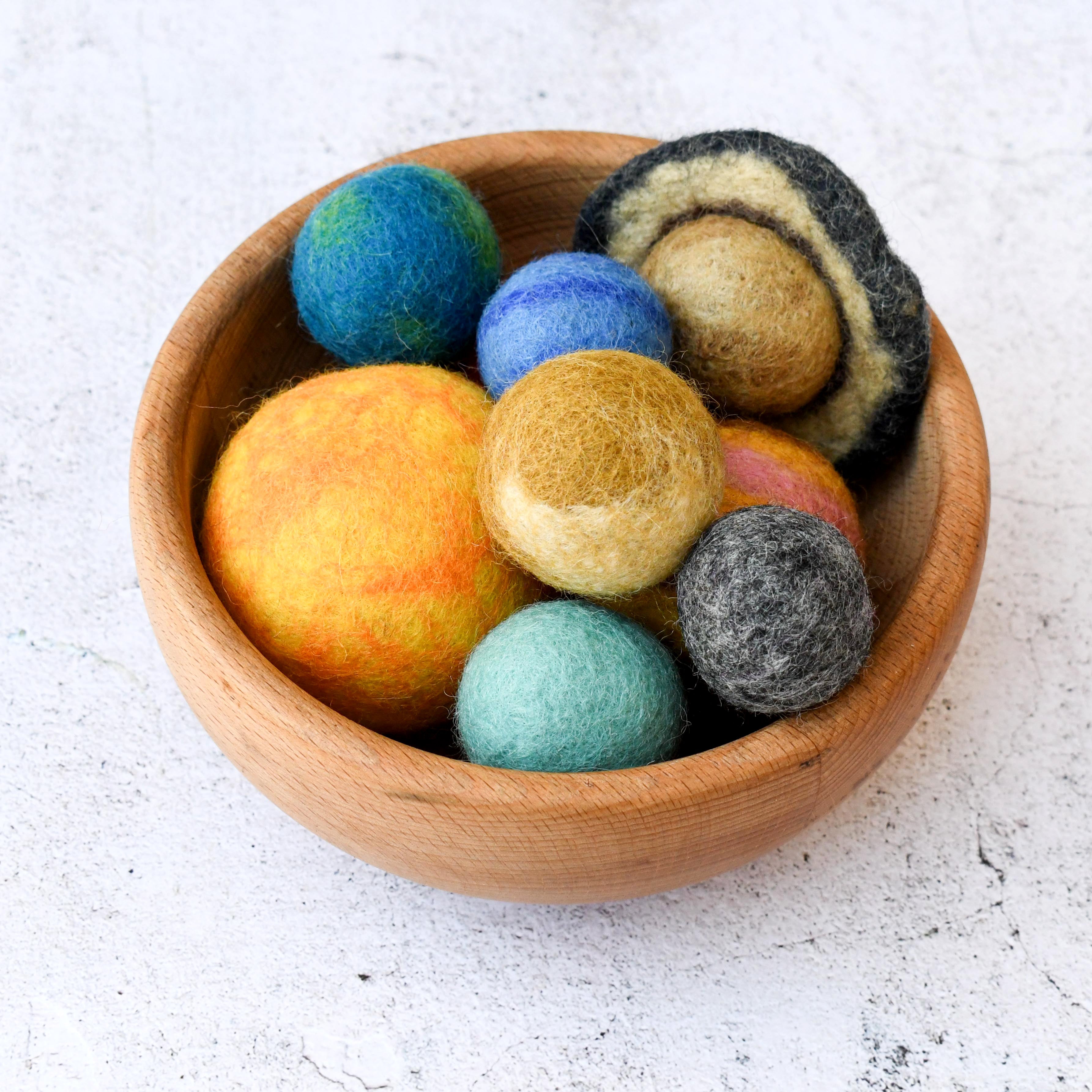 Solar System Space Felt Planets - Tara Treasures