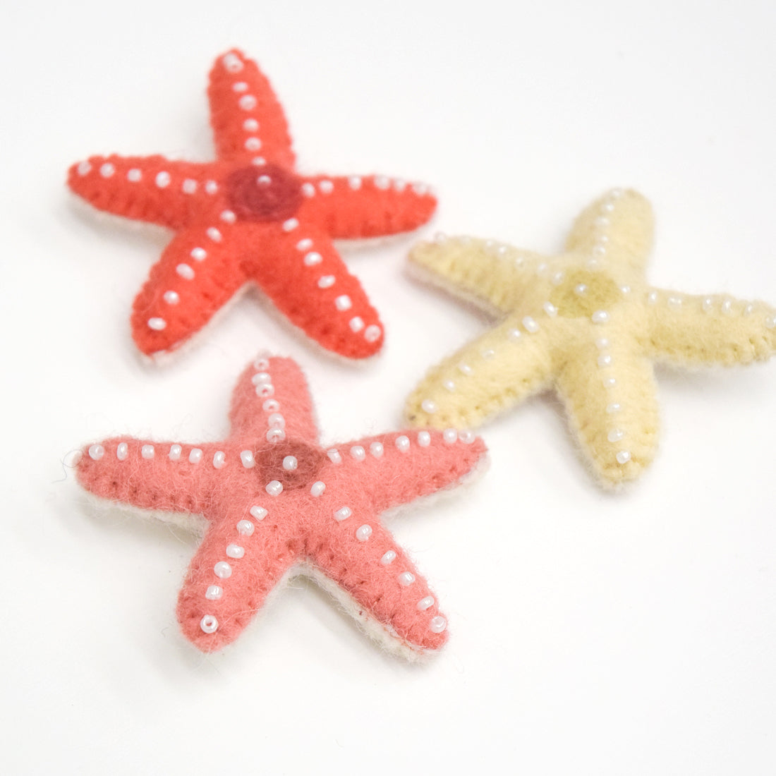 Felt Starfish - Set of 3 - Tara Treasures