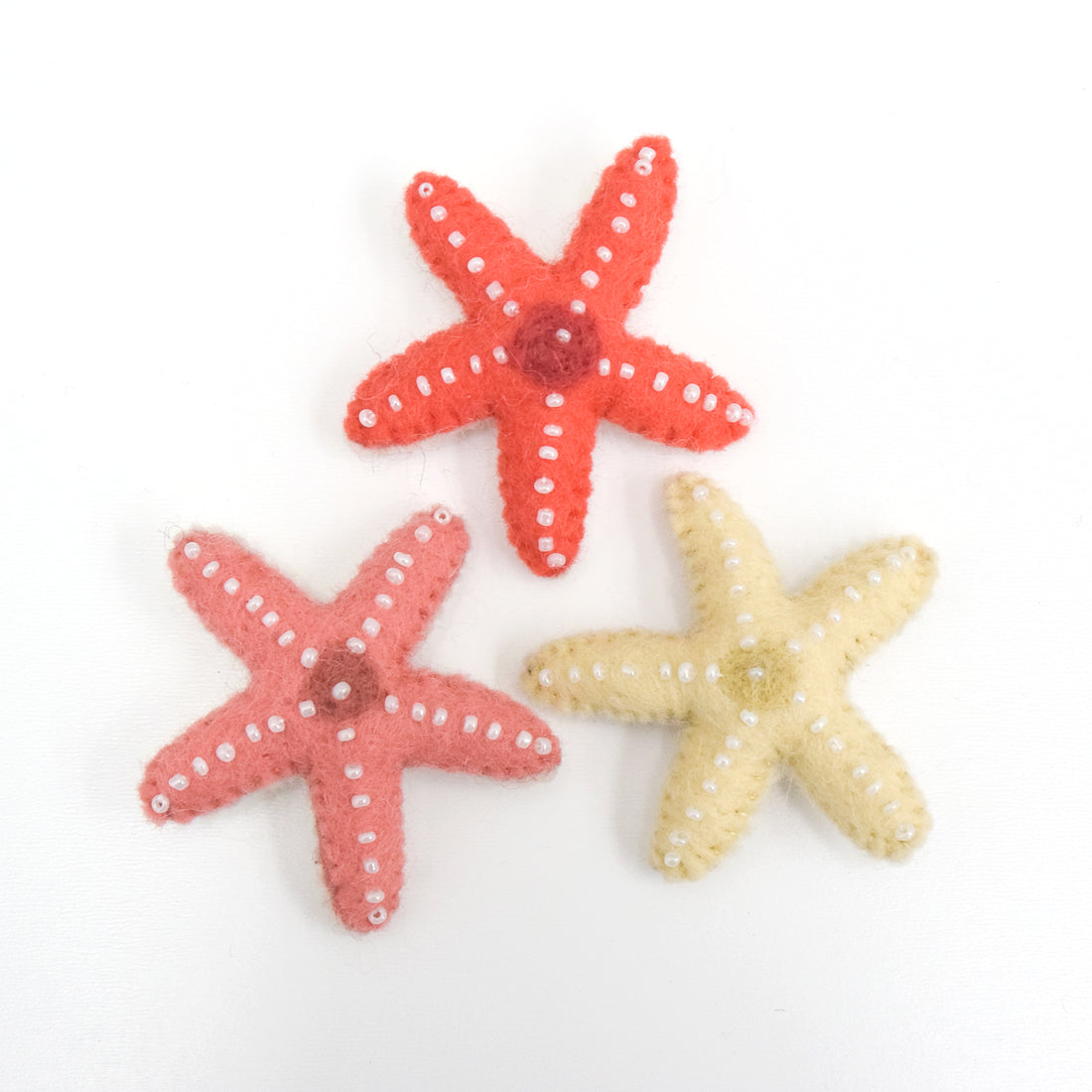 Felt Starfish - Set of 3 - Tara Treasures