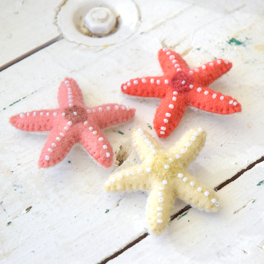 Felt Starfish - Set of 3 - Tara Treasures