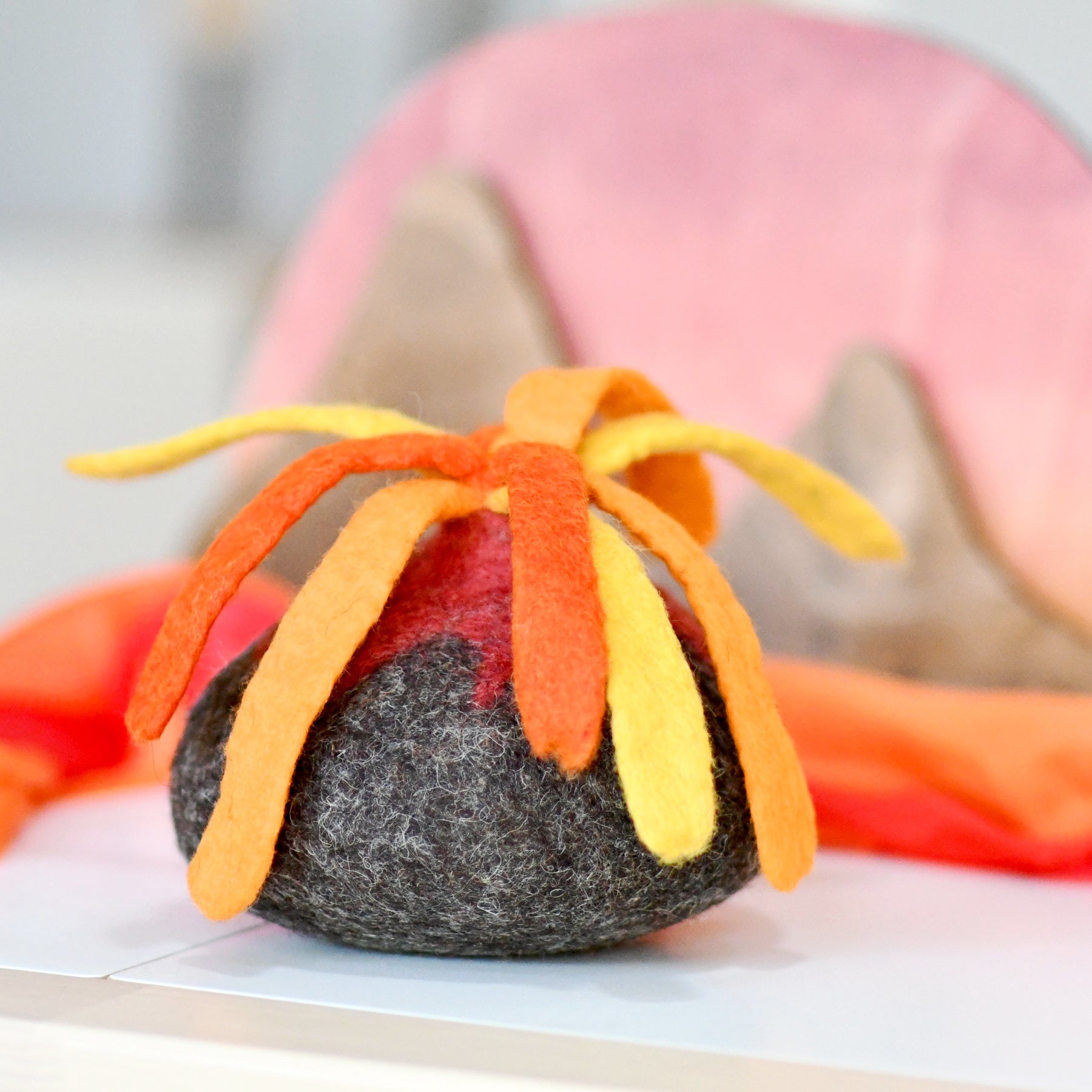 Felt Volcano Toy - Tara Treasures