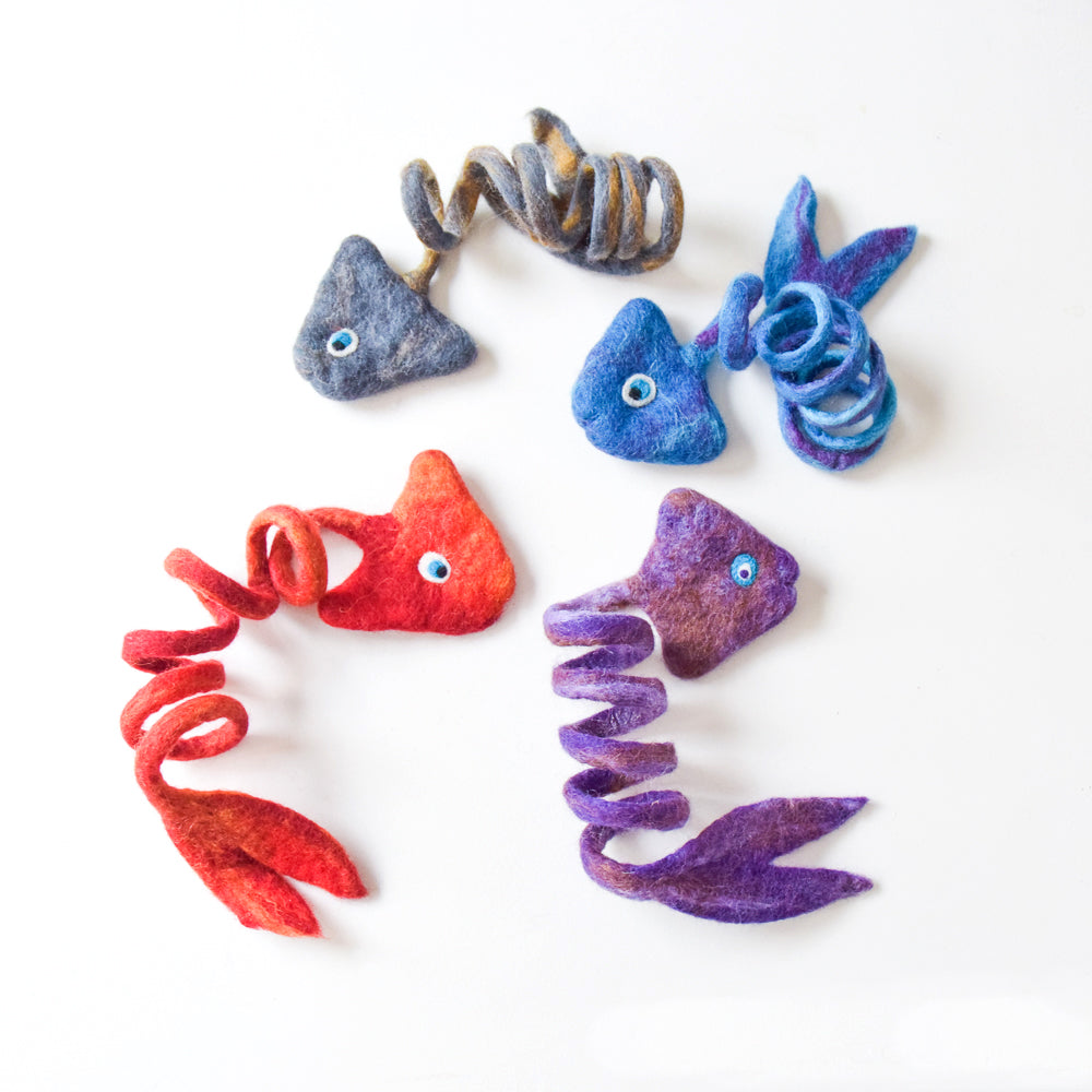 Felt Fish Toy for Cats - Tara Treasures