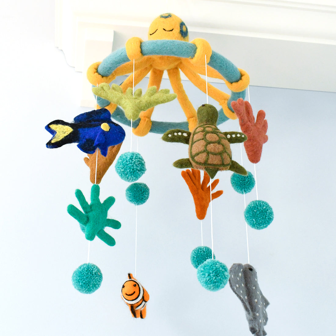 Nursery Cot Mobile - Coral Reef Sea Creatures - Great Barrier Reef - Tara Treasures