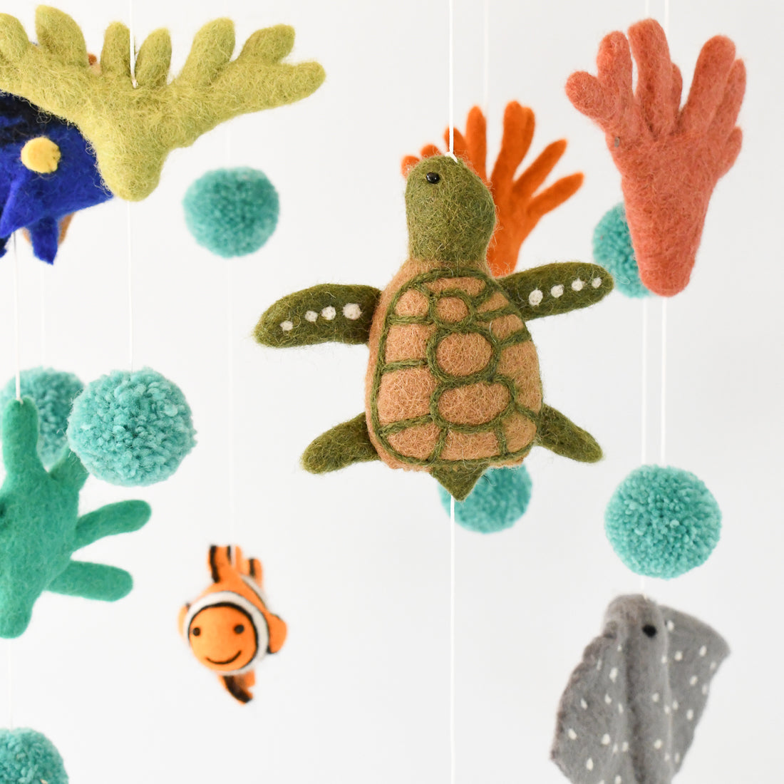 Nursery Cot Mobile - Coral Reef Sea Creatures - Great Barrier Reef - Tara Treasures