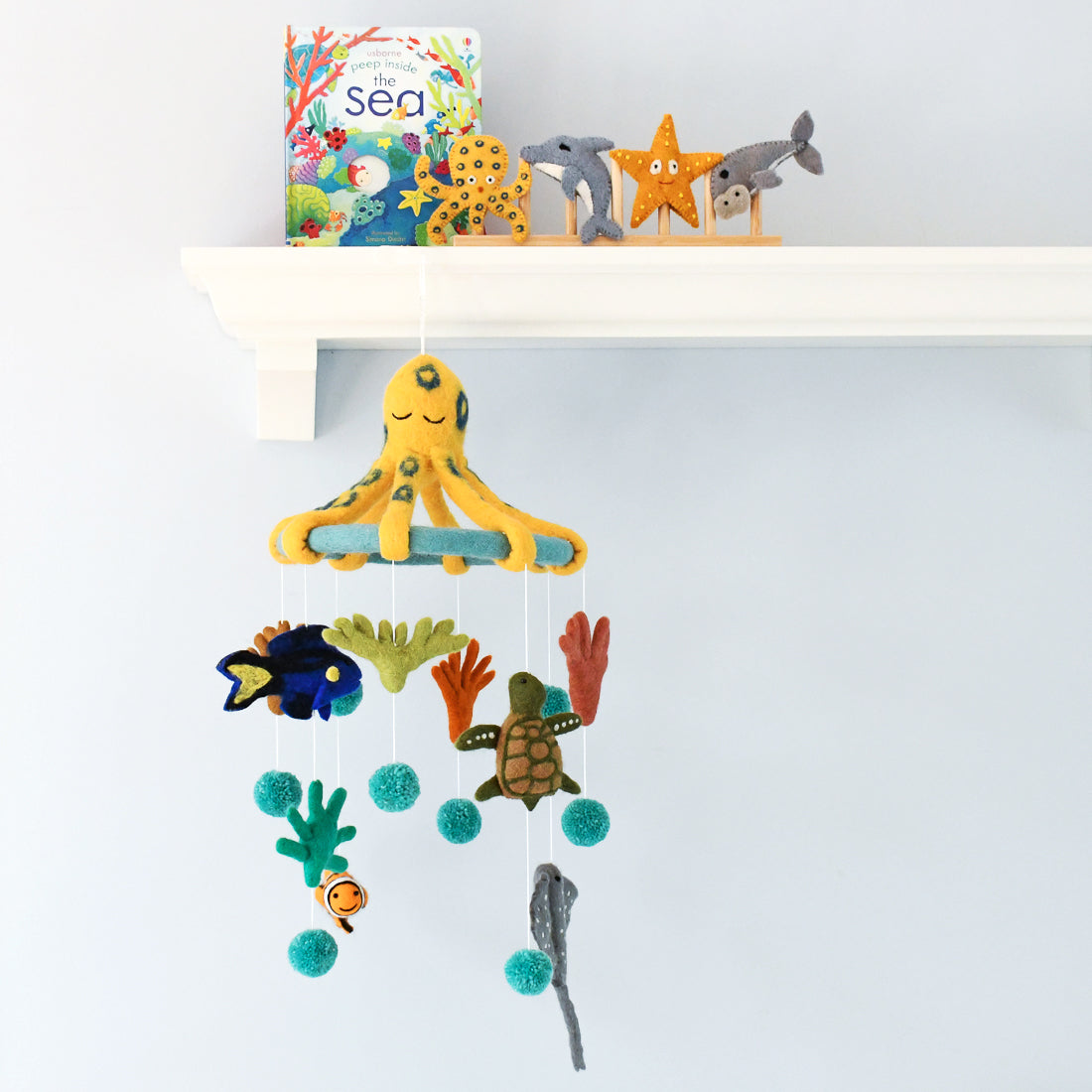 Nursery Cot Mobile - Coral Reef Sea Creatures - Great Barrier Reef - Tara Treasures