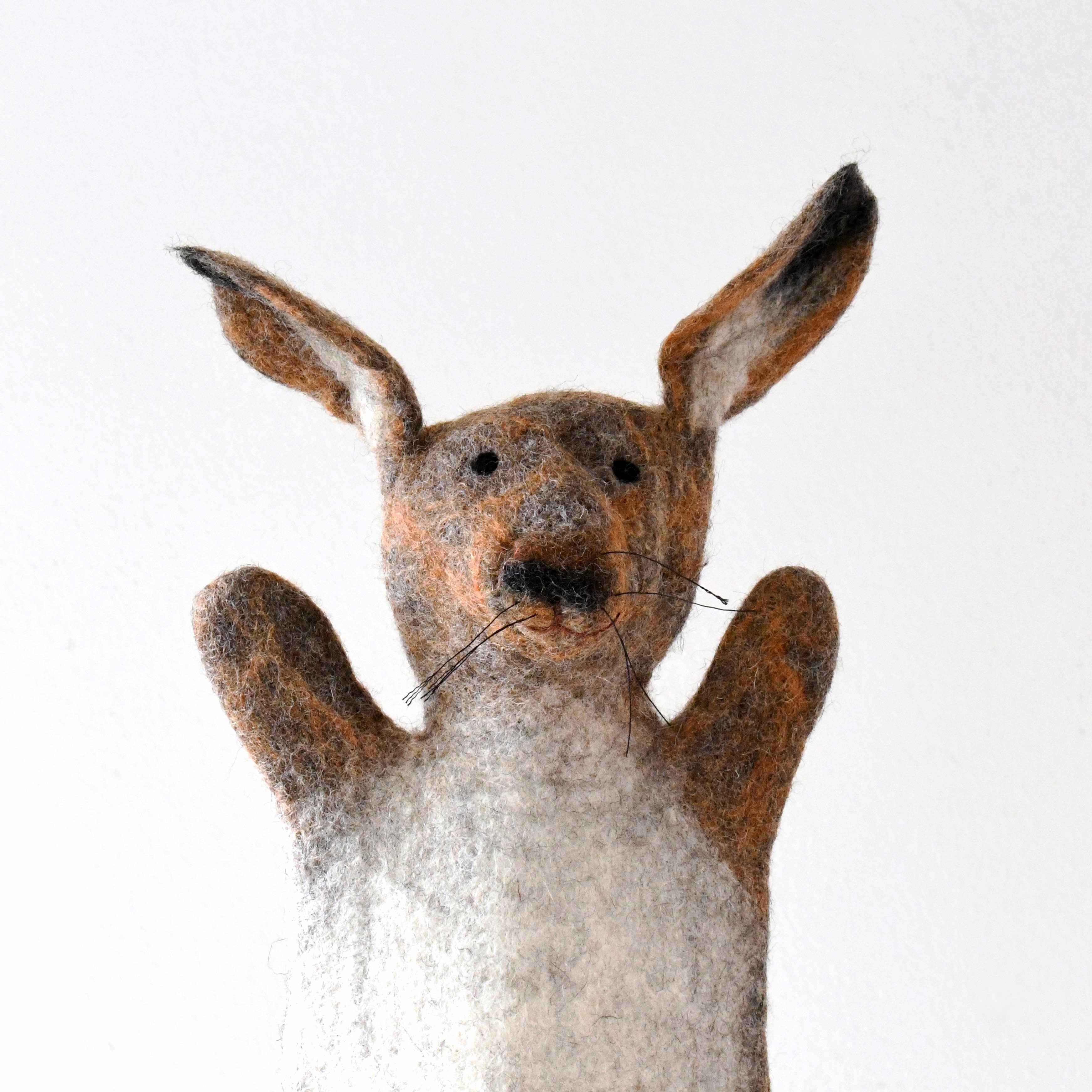 Hand Puppet - Brown Hare Rabbit - Tara Treasures