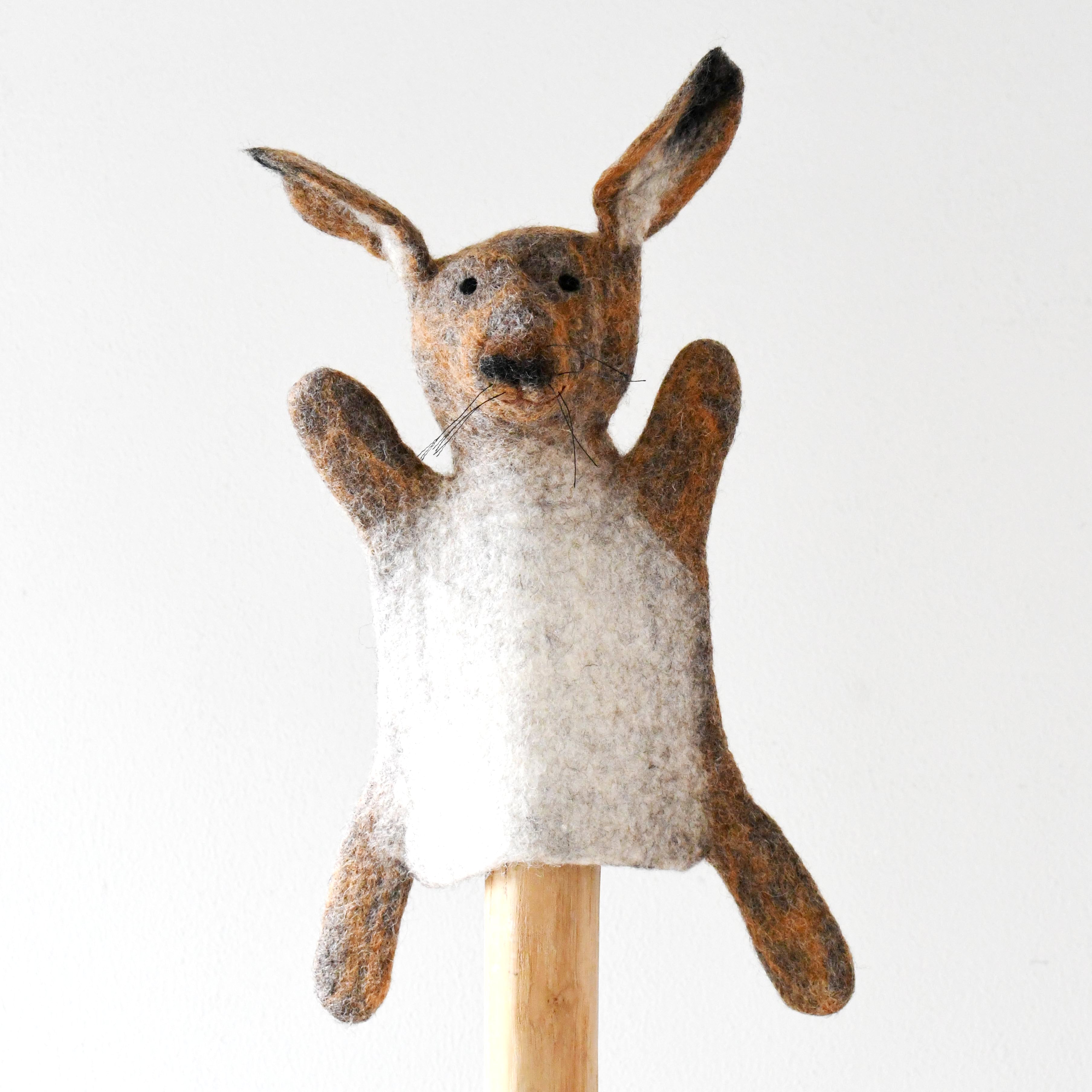 Hand Puppet - Brown Hare Rabbit - Tara Treasures