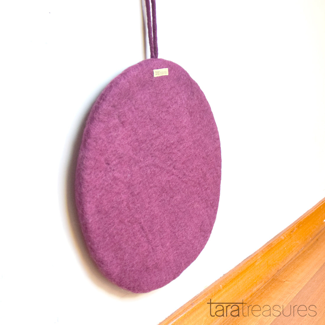 Felt and Jute Cat Scratcher - Pansy Purple - Tara Treasures