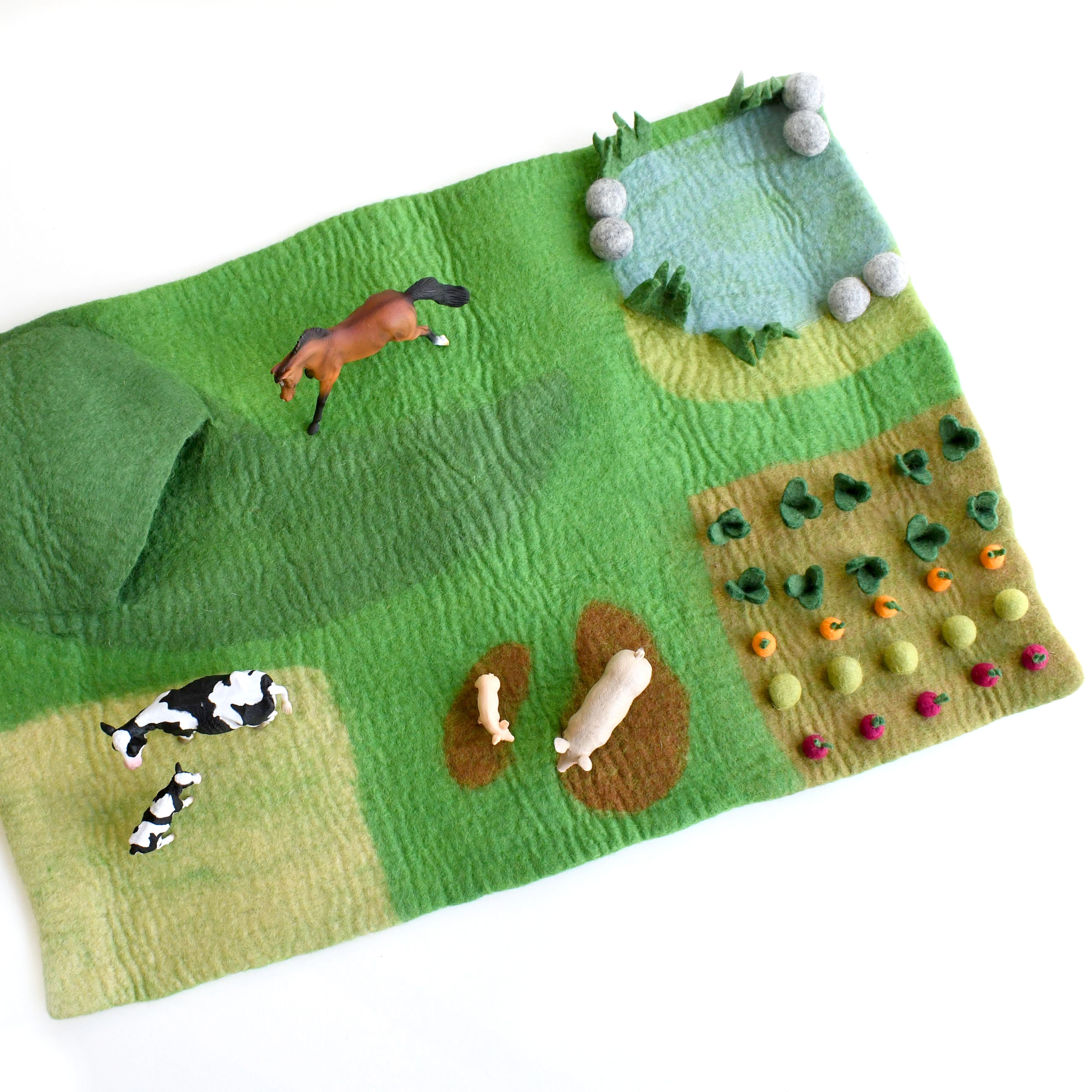 Large Farm Play Mat Playscape - Tara Treasures