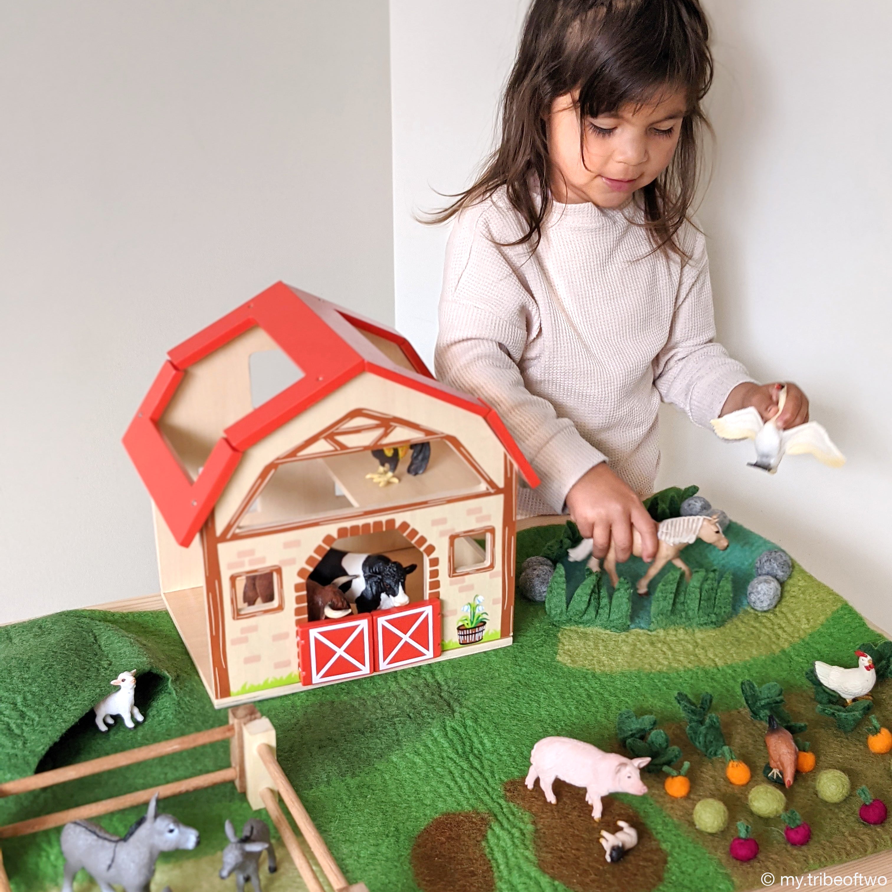 Large Farm Play Mat Playscape - Tara Treasures