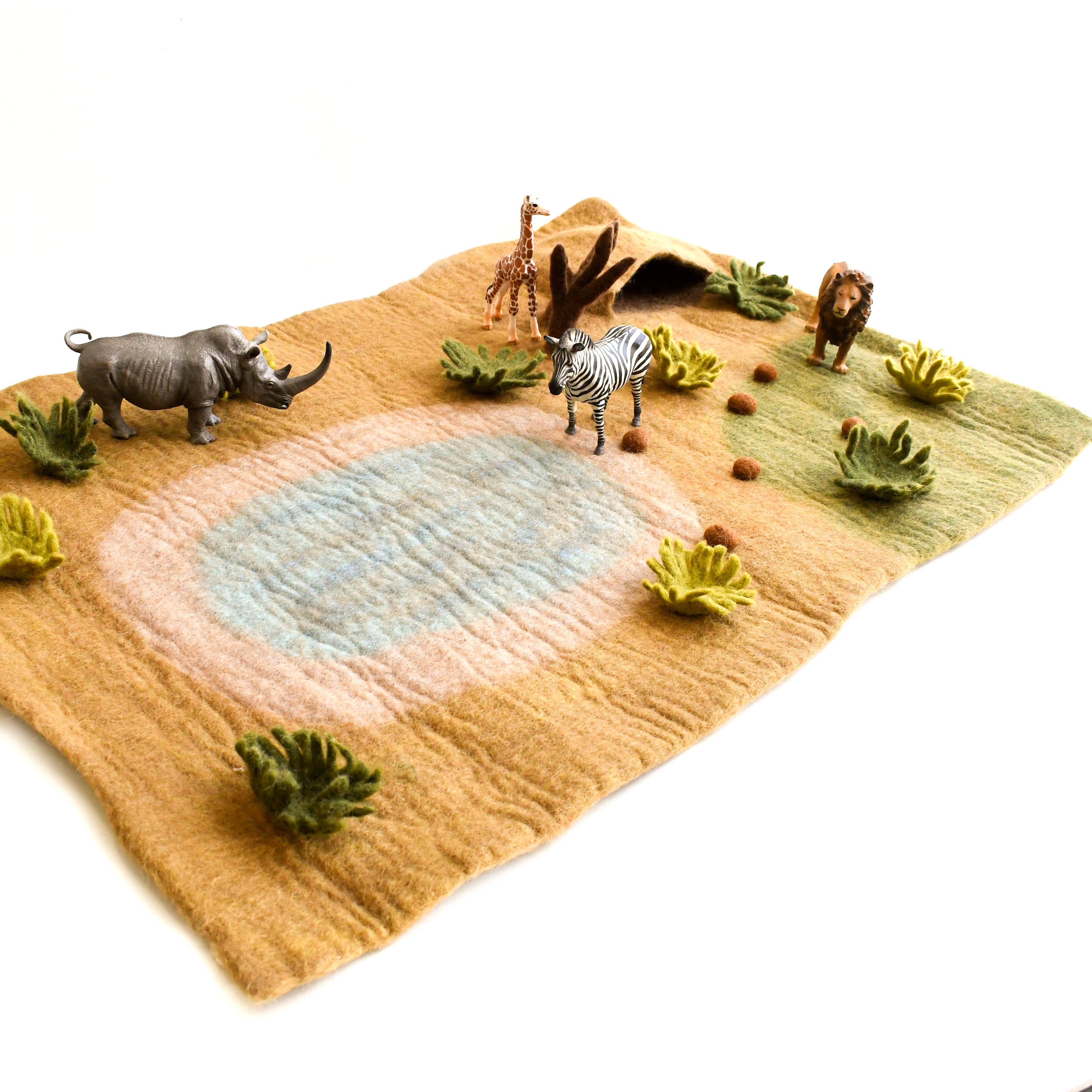 Large Safari Play Mat Playscape - Tara Treasures