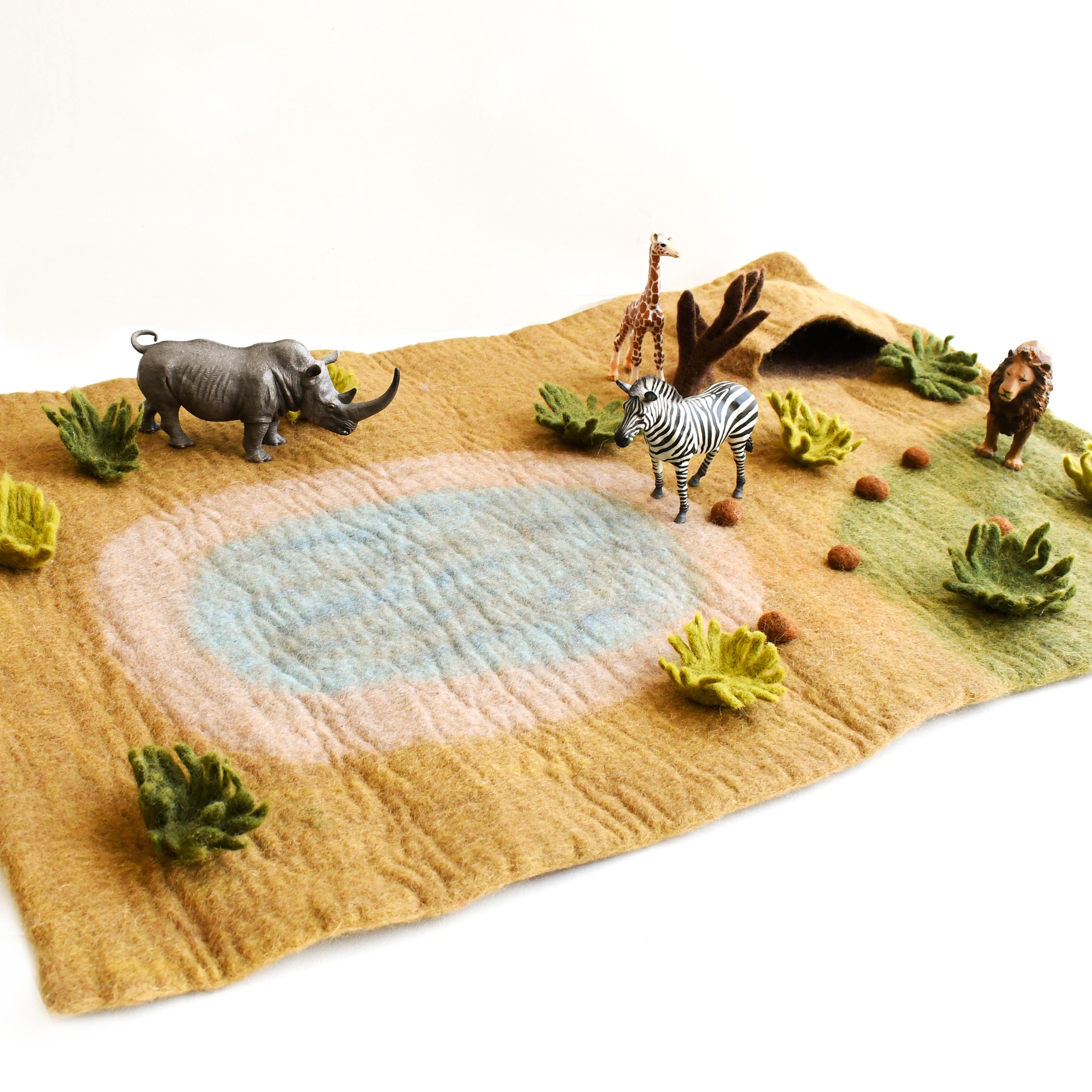 Large Safari Play Mat Playscape - Tara Treasures