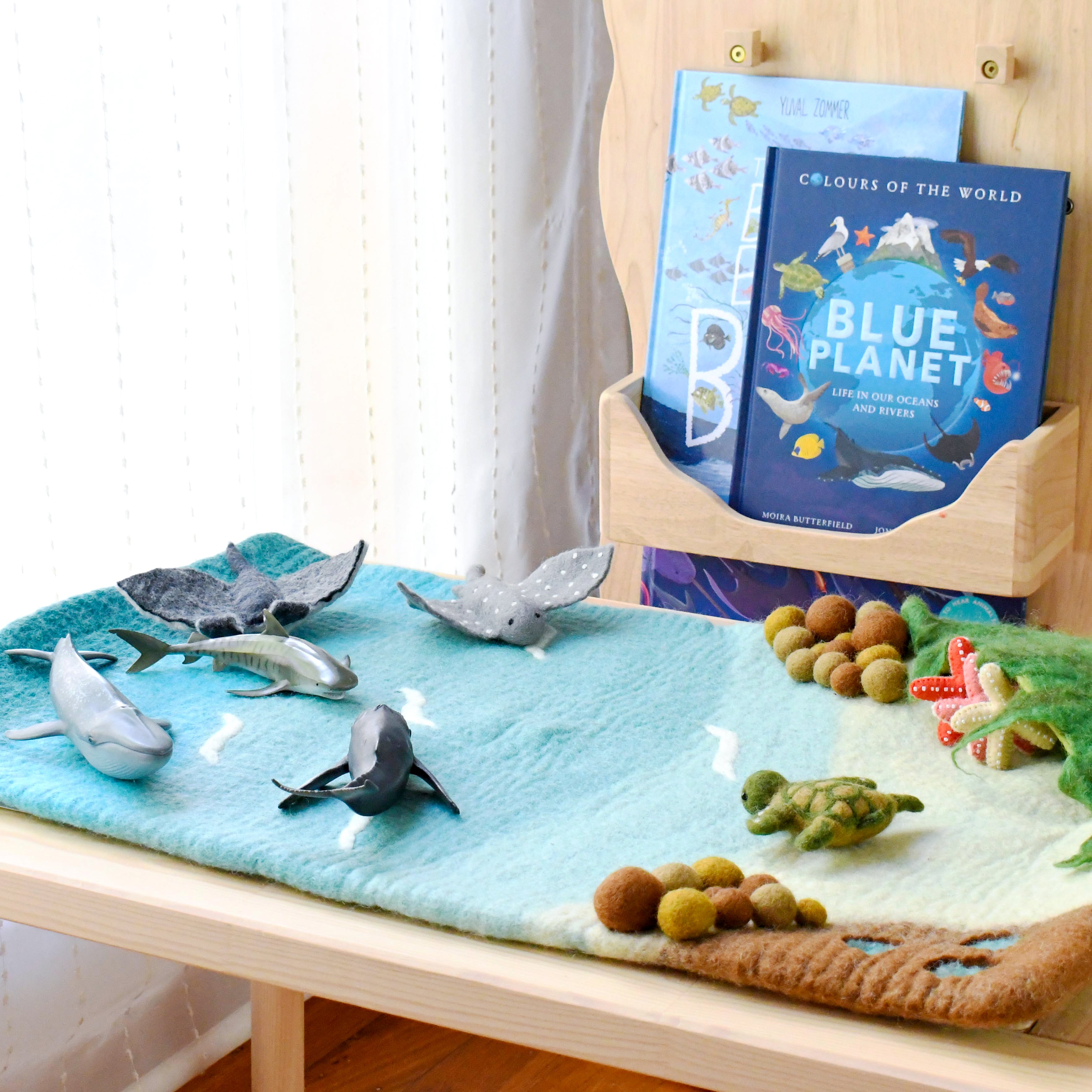 Large Sea and Rockpool Play Mat Playscape - Tara Treasures