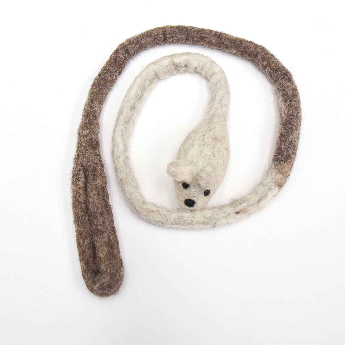 Felt Mouse Teaser Cat Toy - Grey - Tara Treasures