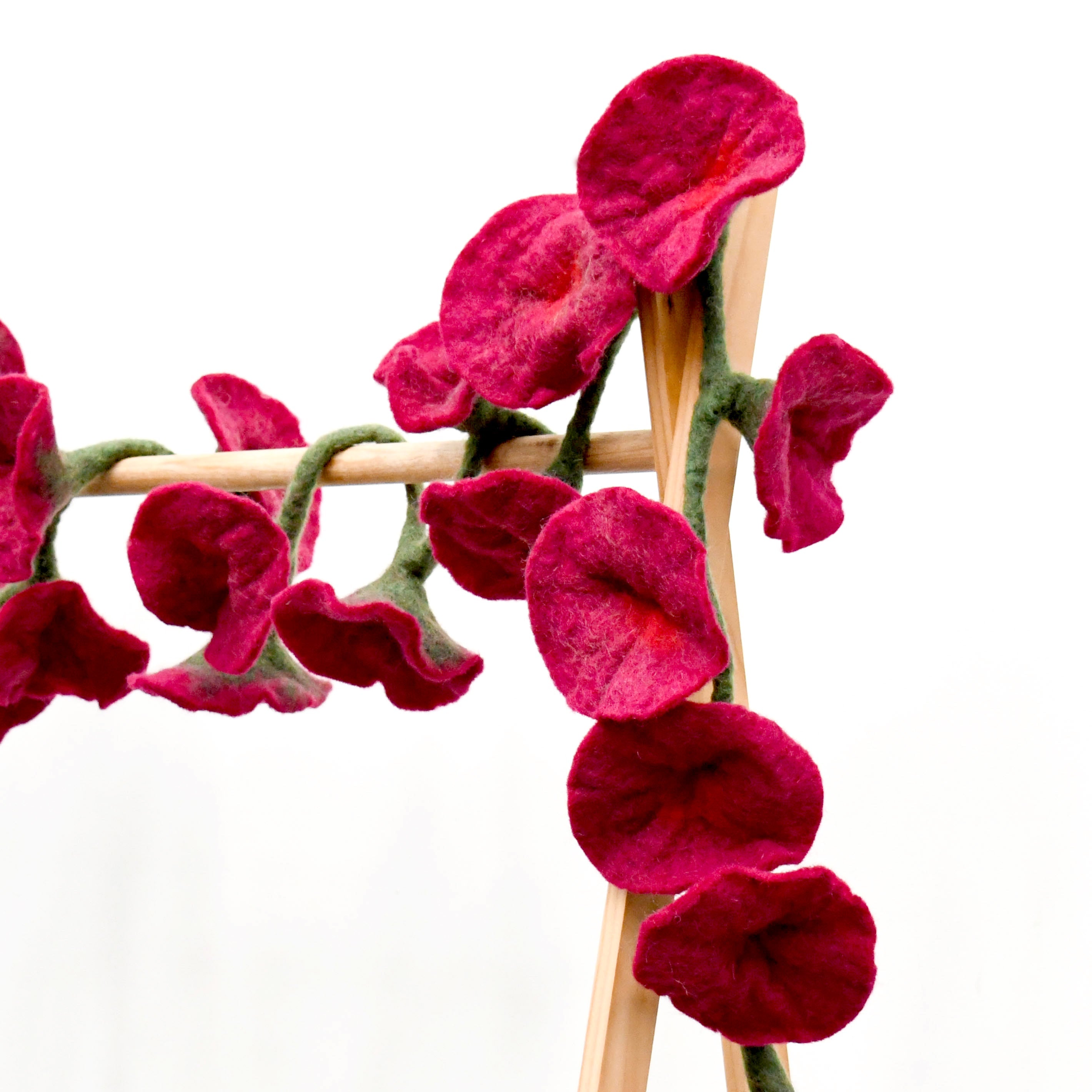 Flower Garland - Maroon - Tara Treasures