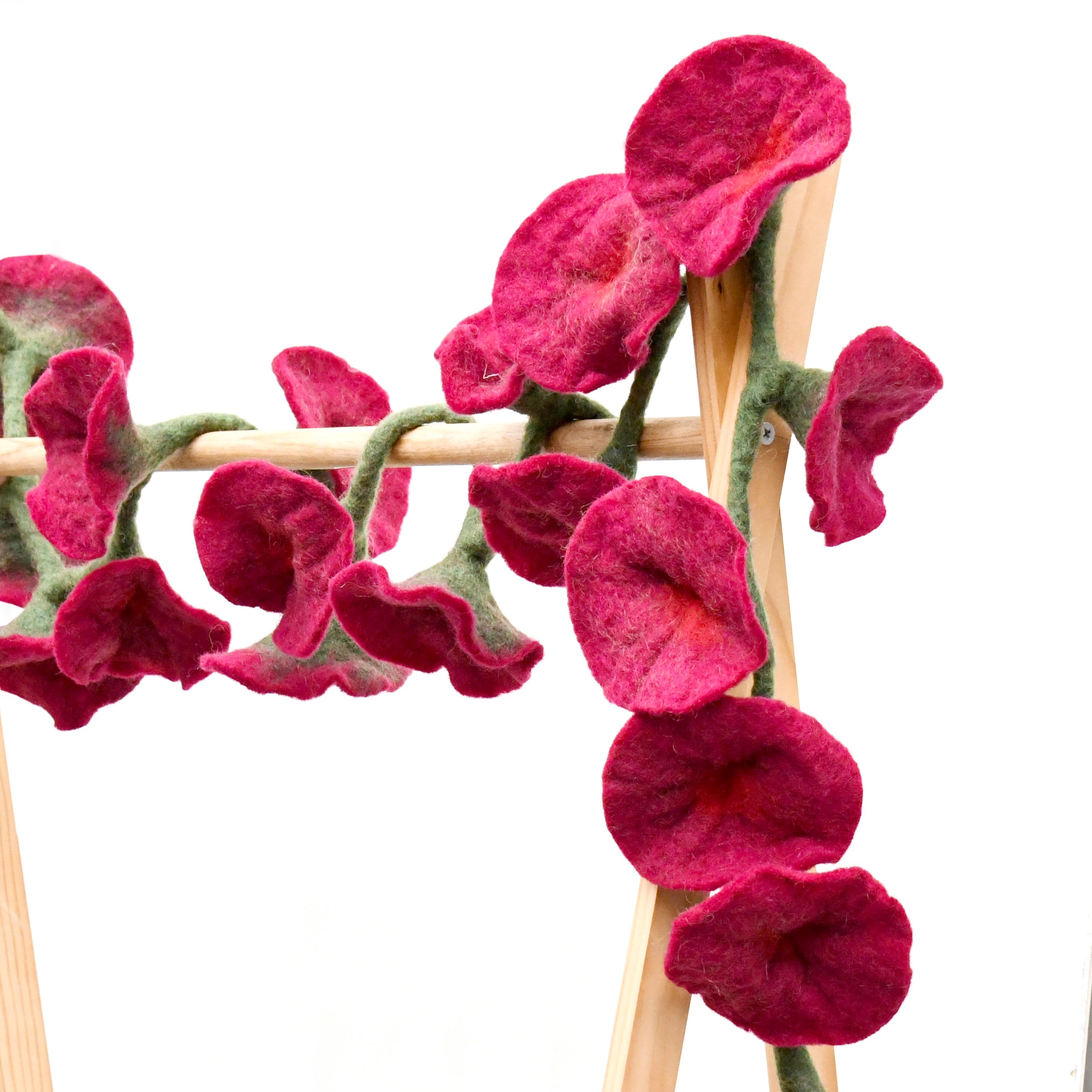 Flower Garland - Maroon - Tara Treasures