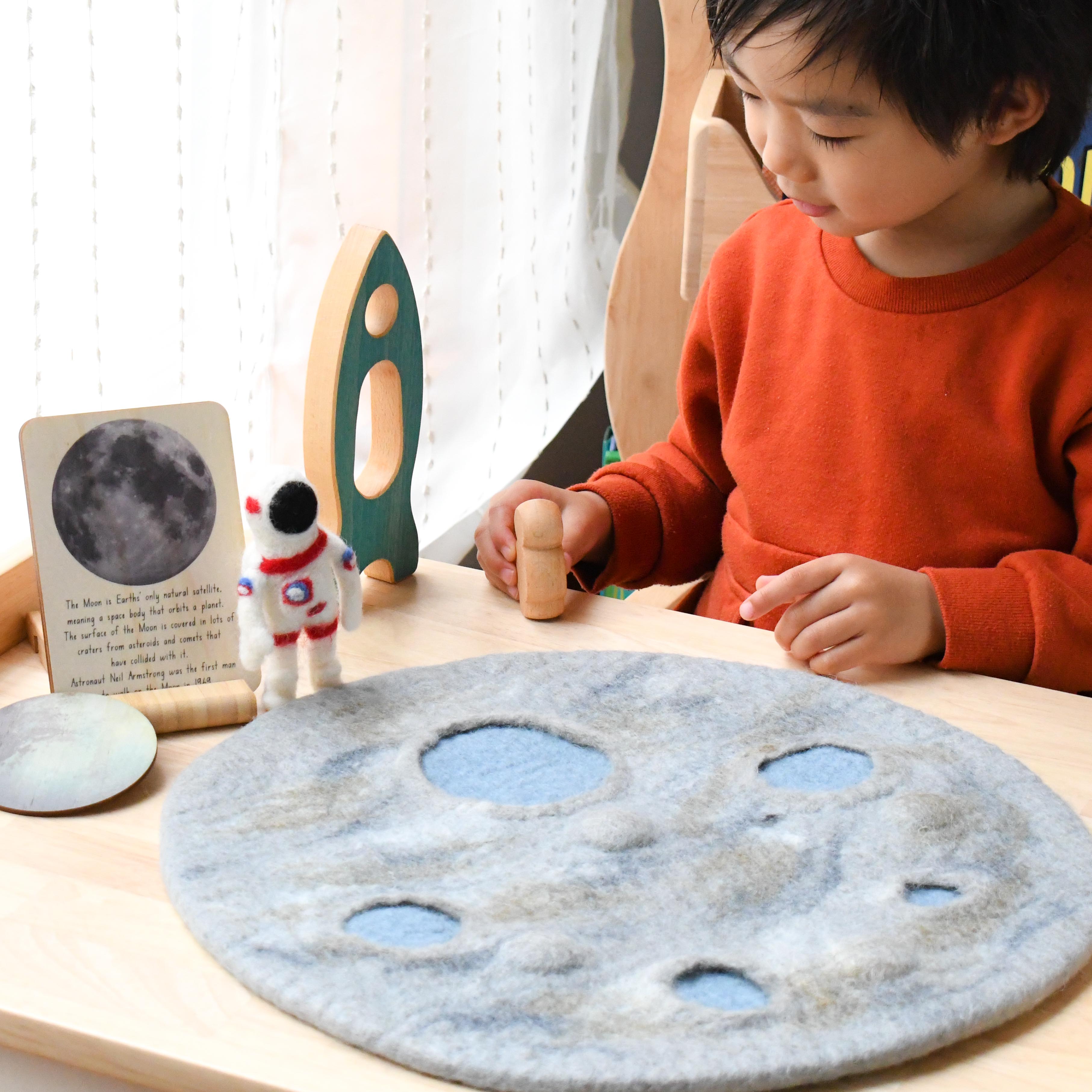 Moon Crater with Astronaut Space Playscape - Tara Treasures