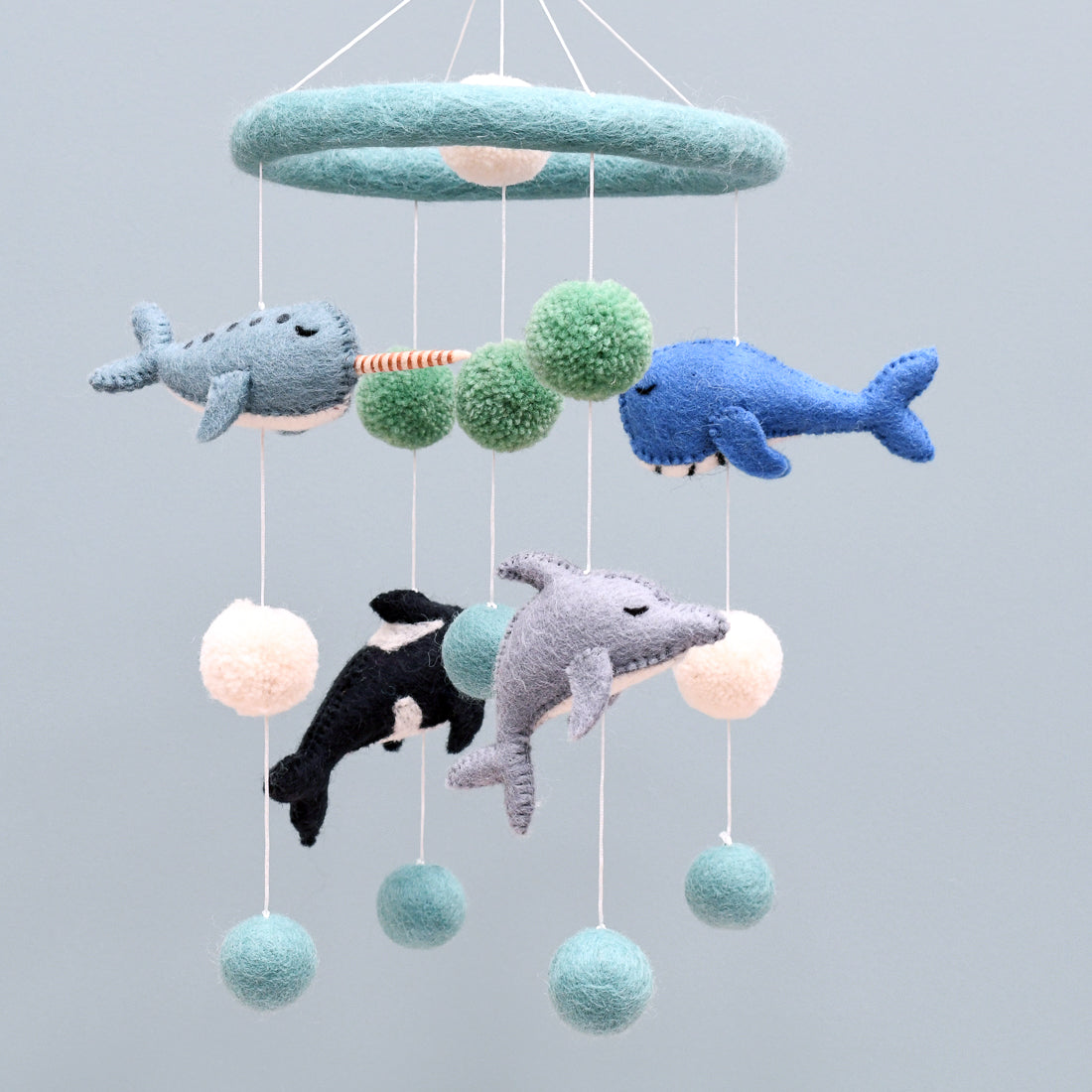 Nursery Cot Mobile - Ocean Marine Mammals - Tara Treasures