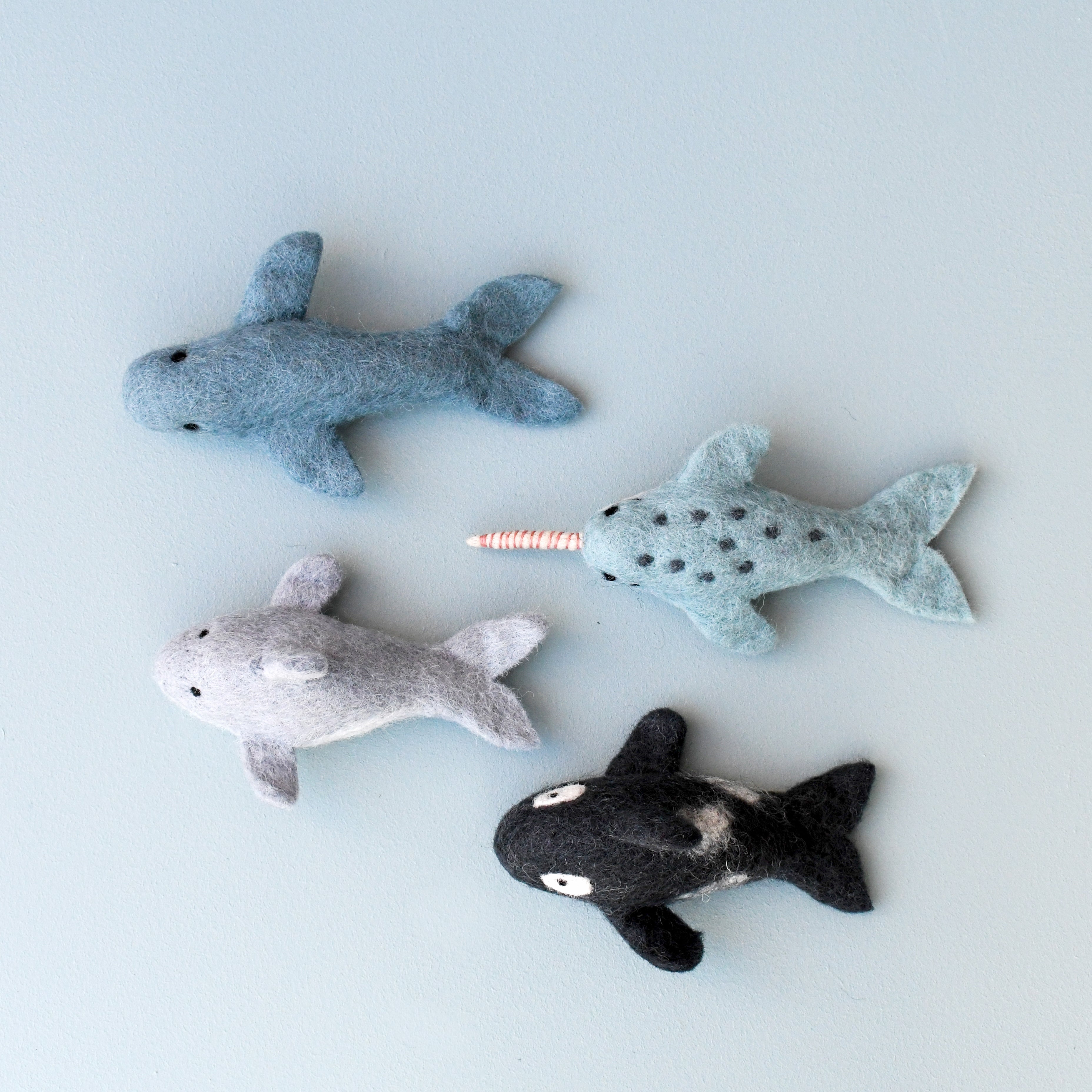 Felt Small Narwhal Toy - Tara Treasures