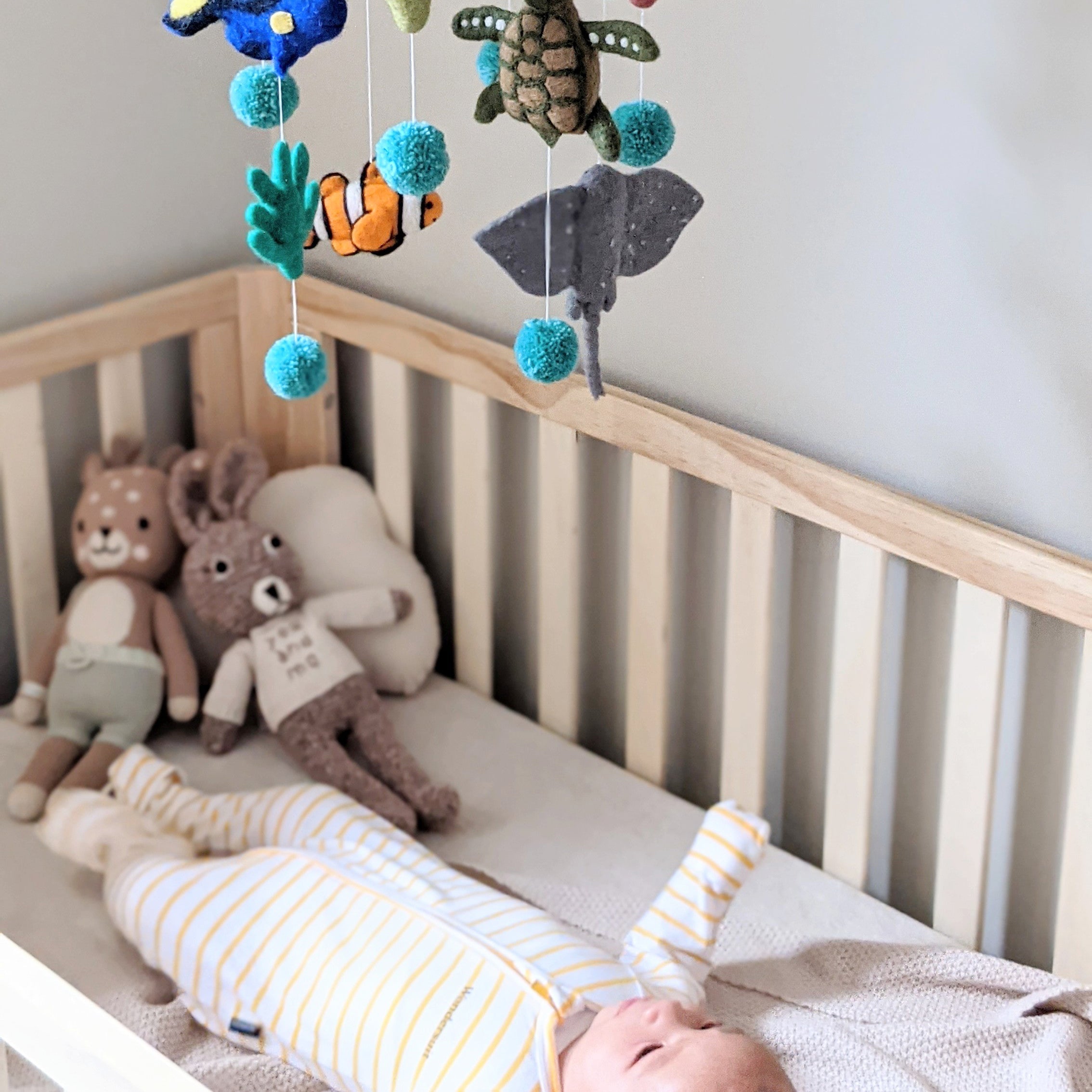 Nursery Cot Mobile - Coral Reef Sea Creatures - Great Barrier Reef - Tara Treasures