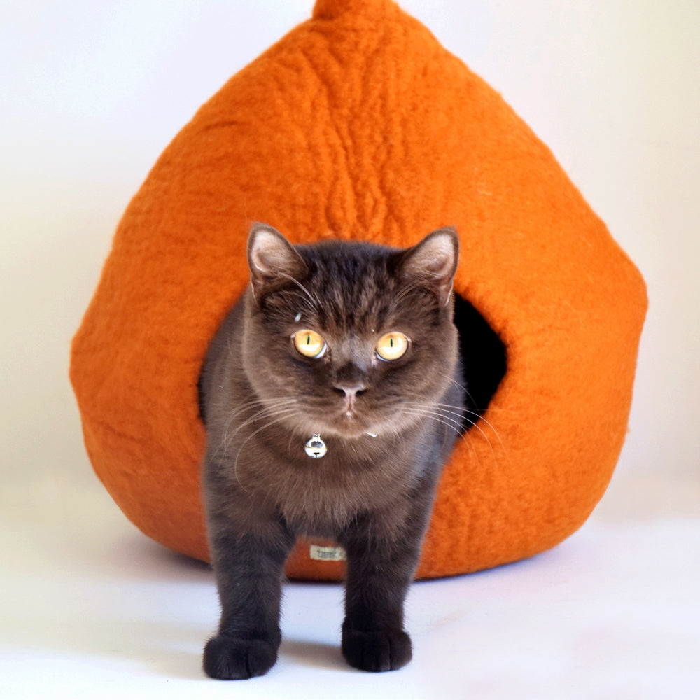 Cat Cave - Pod Burnt Orange - Tara Treasures