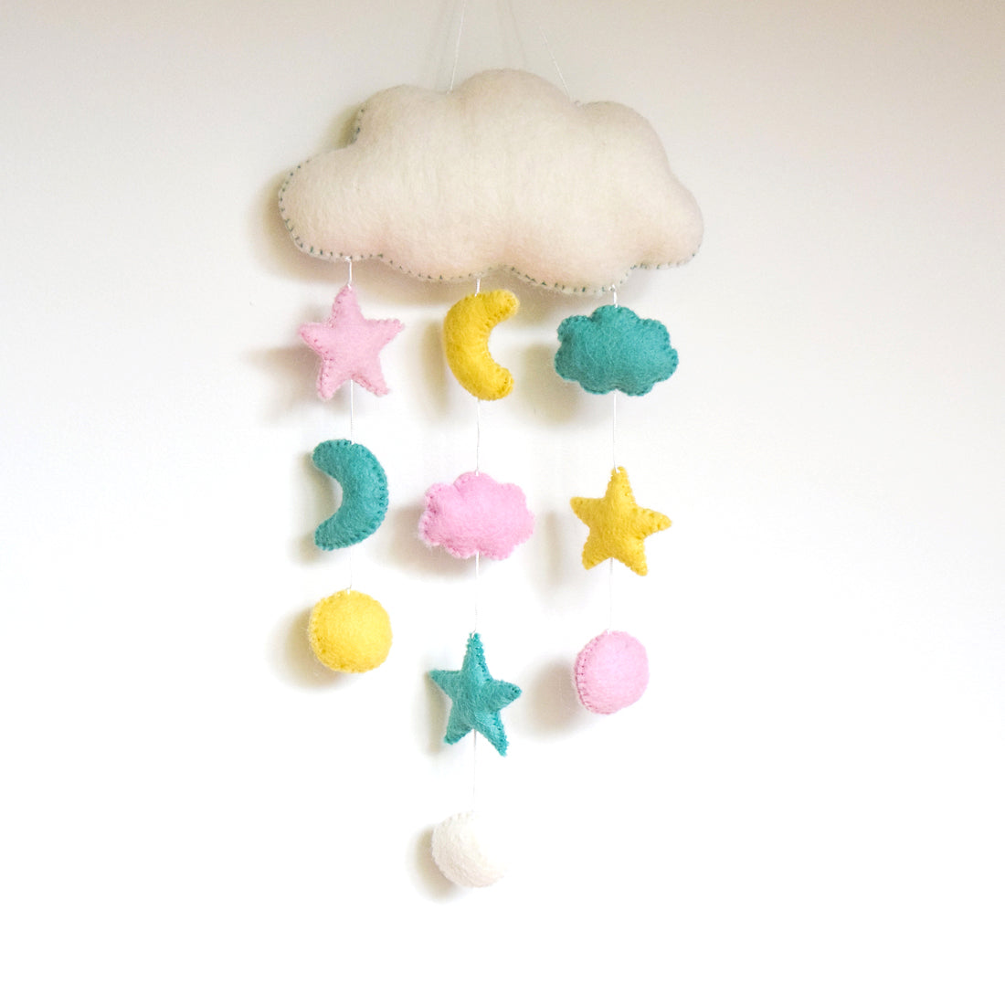 Cloud Nursery Mobile - Sweet Dreams Pastel - Tara Treasures