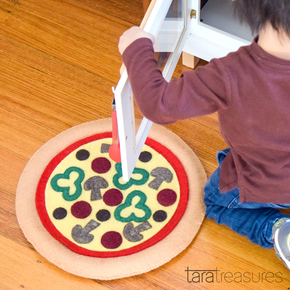 Felt Pizza Floor Cushion - Tara Treasures