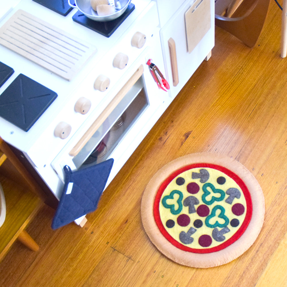 Felt Pizza Floor Cushion - Tara Treasures