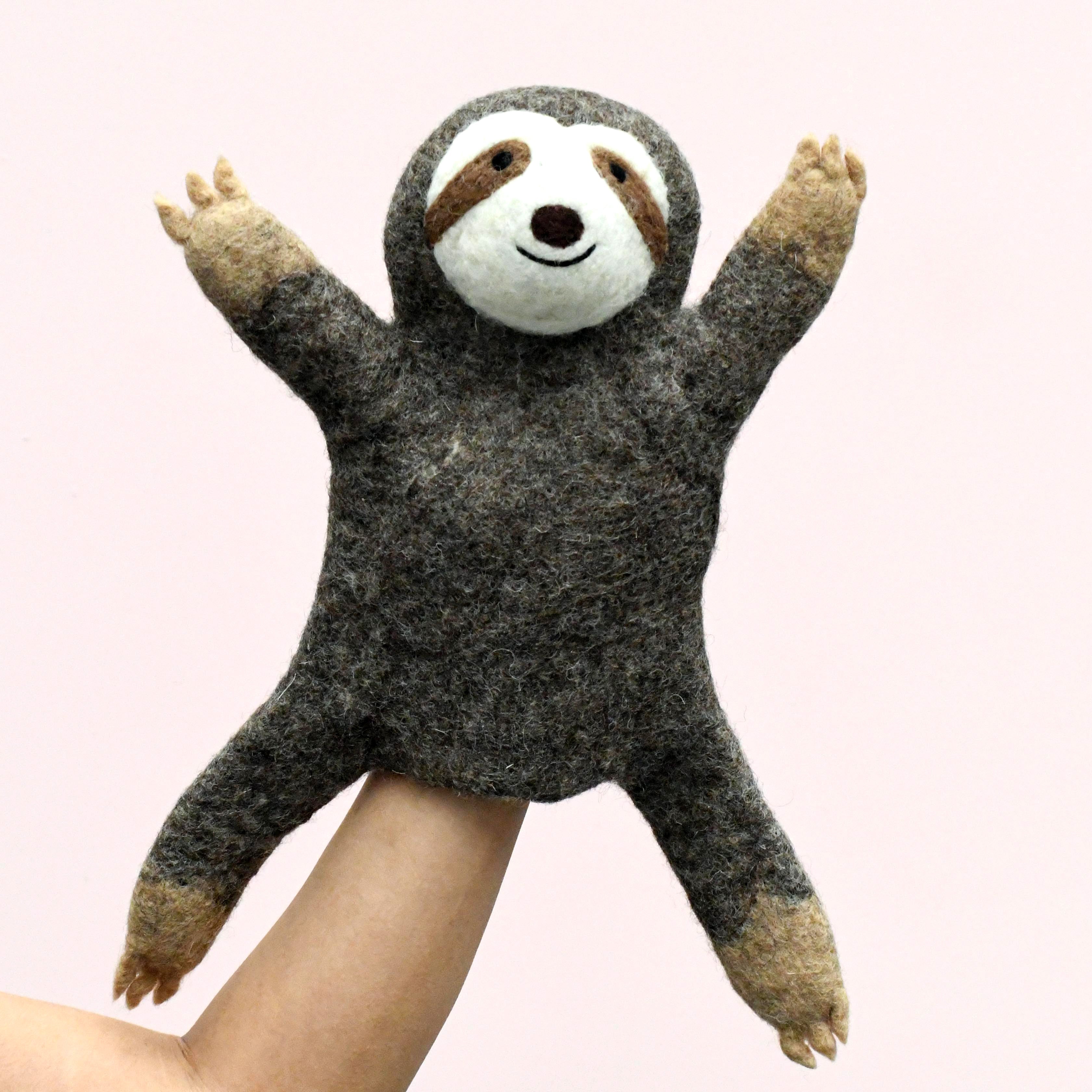 Hand Puppet - Sloth - Tara Treasures