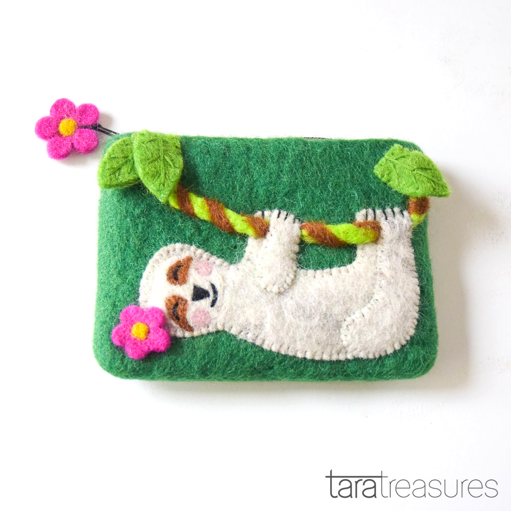 Purse - Happy Sloth - Tara Treasures