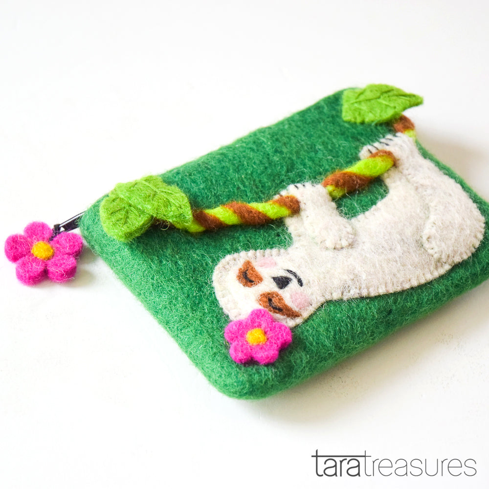 Purse - Happy Sloth - Tara Treasures